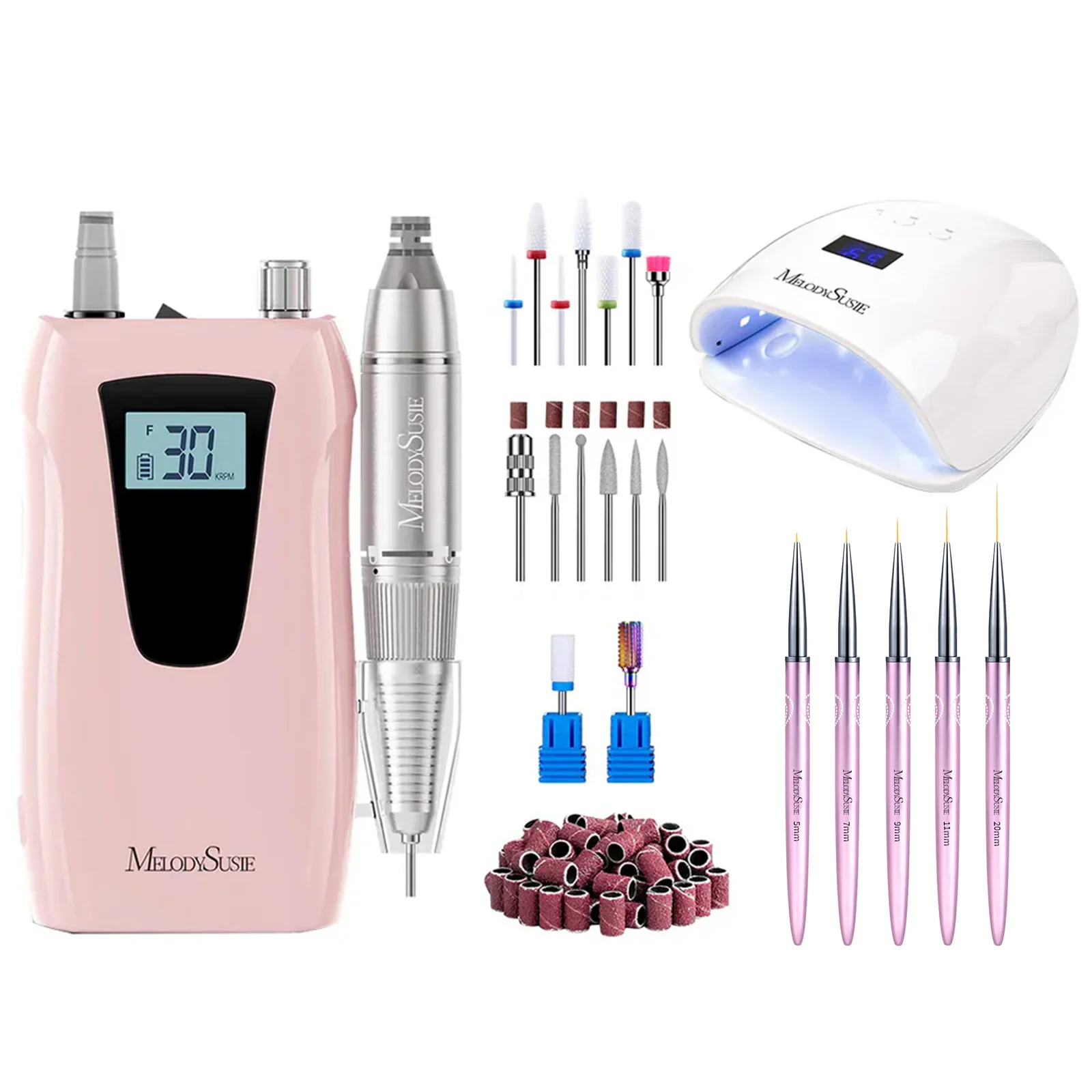 Selene(SC320D) Rechargeable Nail Drill 30,000 RPM Student Kit
