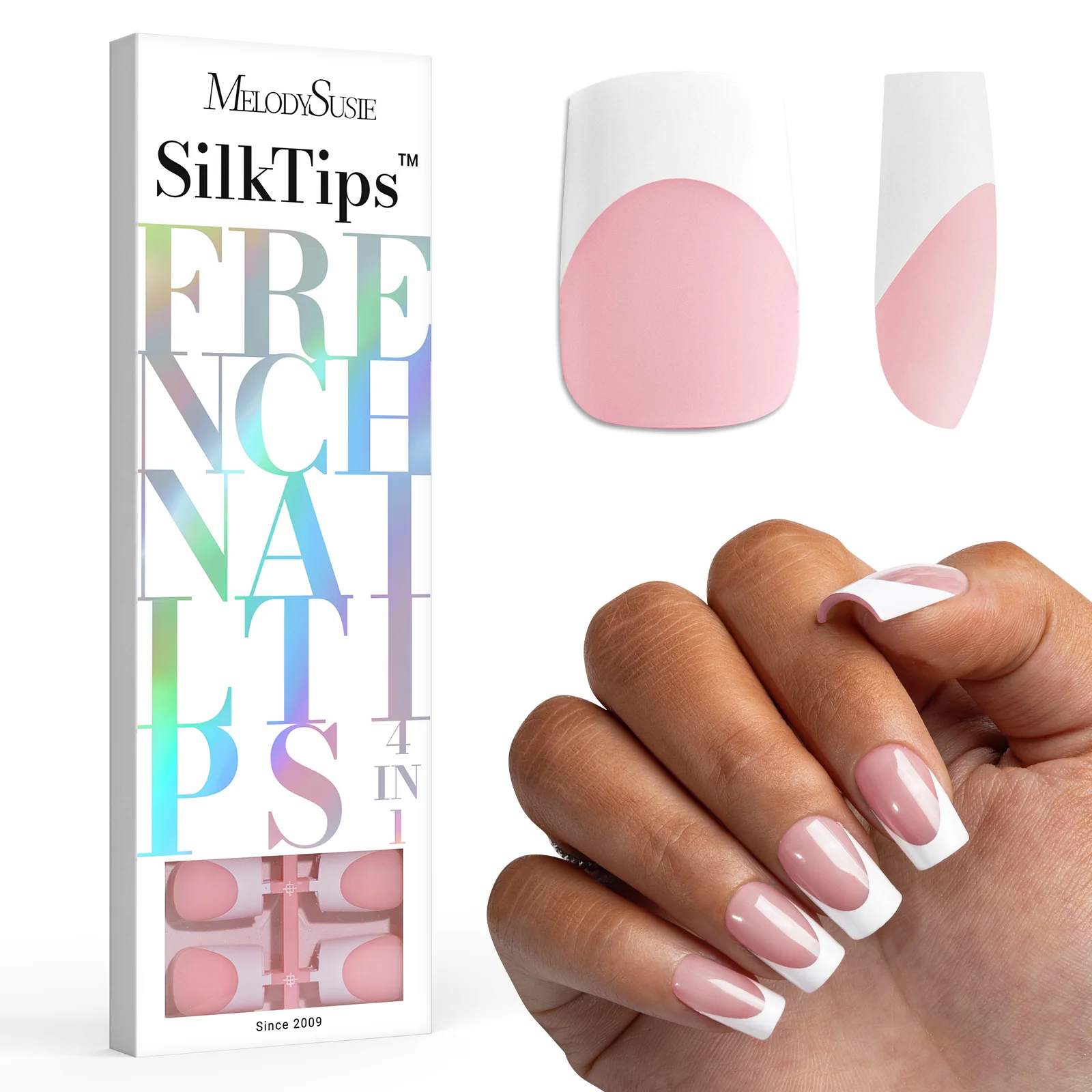 SilkTips 4 in 1 French Soft Gel Nail Tips - 150Pcs (US ONLY) - Image 10