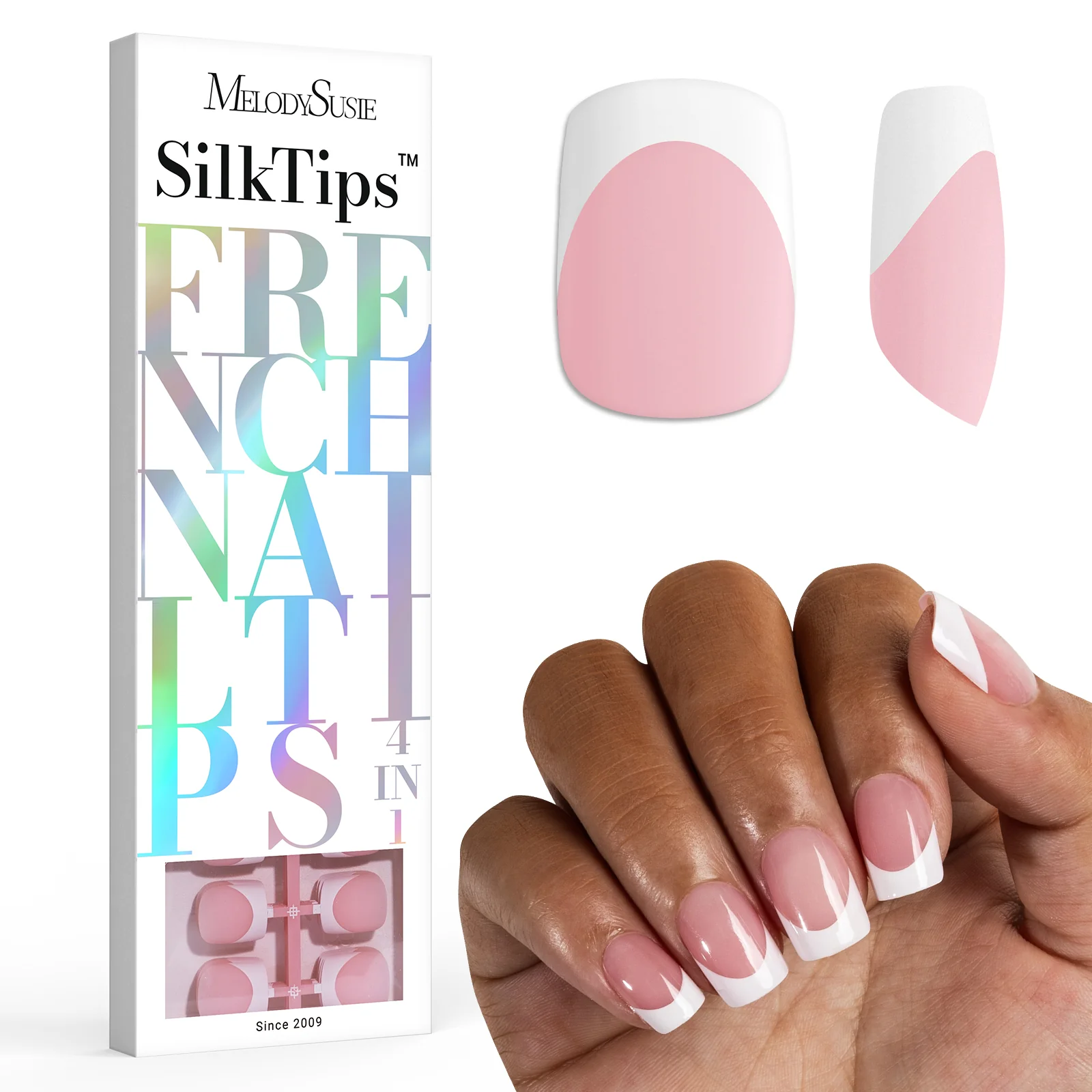 SilkTips 4 in 1 French Soft Gel Nail Tips - 150Pcs (US ONLY) - Image 11
