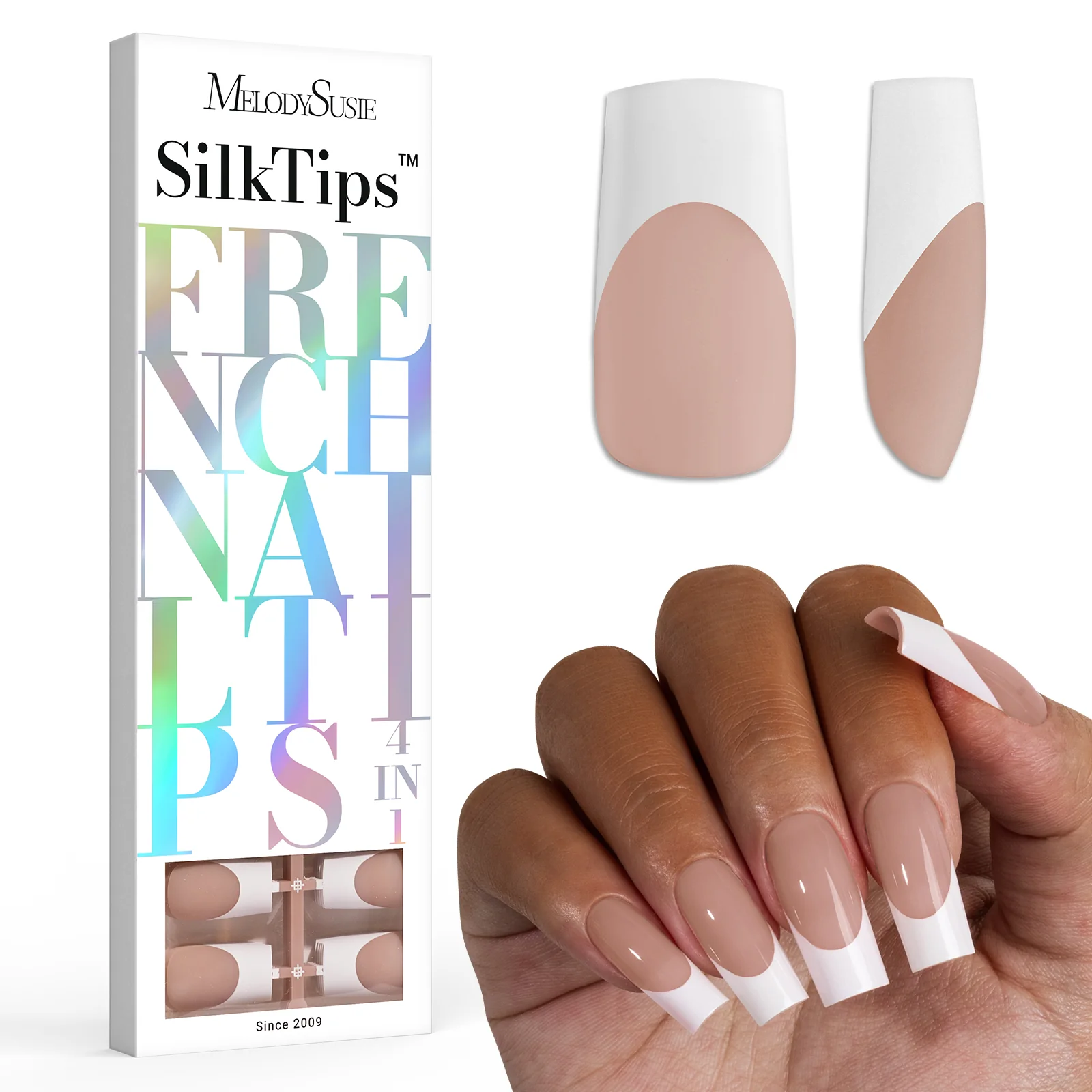 SilkTips 4 in 1 French Soft Gel Nail Tips - 150Pcs (US ONLY) - Image 12
