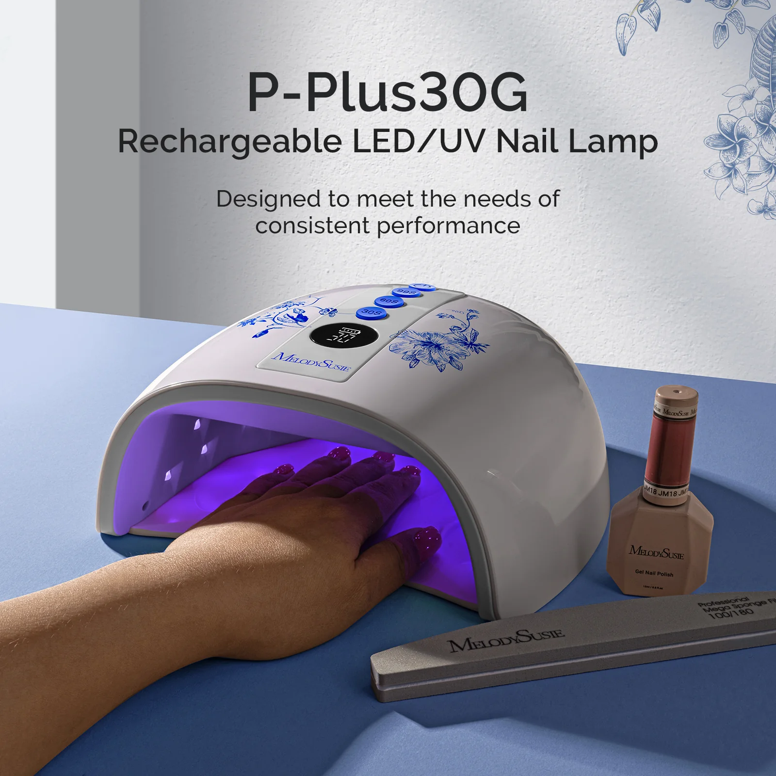 SM200F Plus Rechargeable 35,000RPM Nail Drill Art Design Gift Box - Image 7