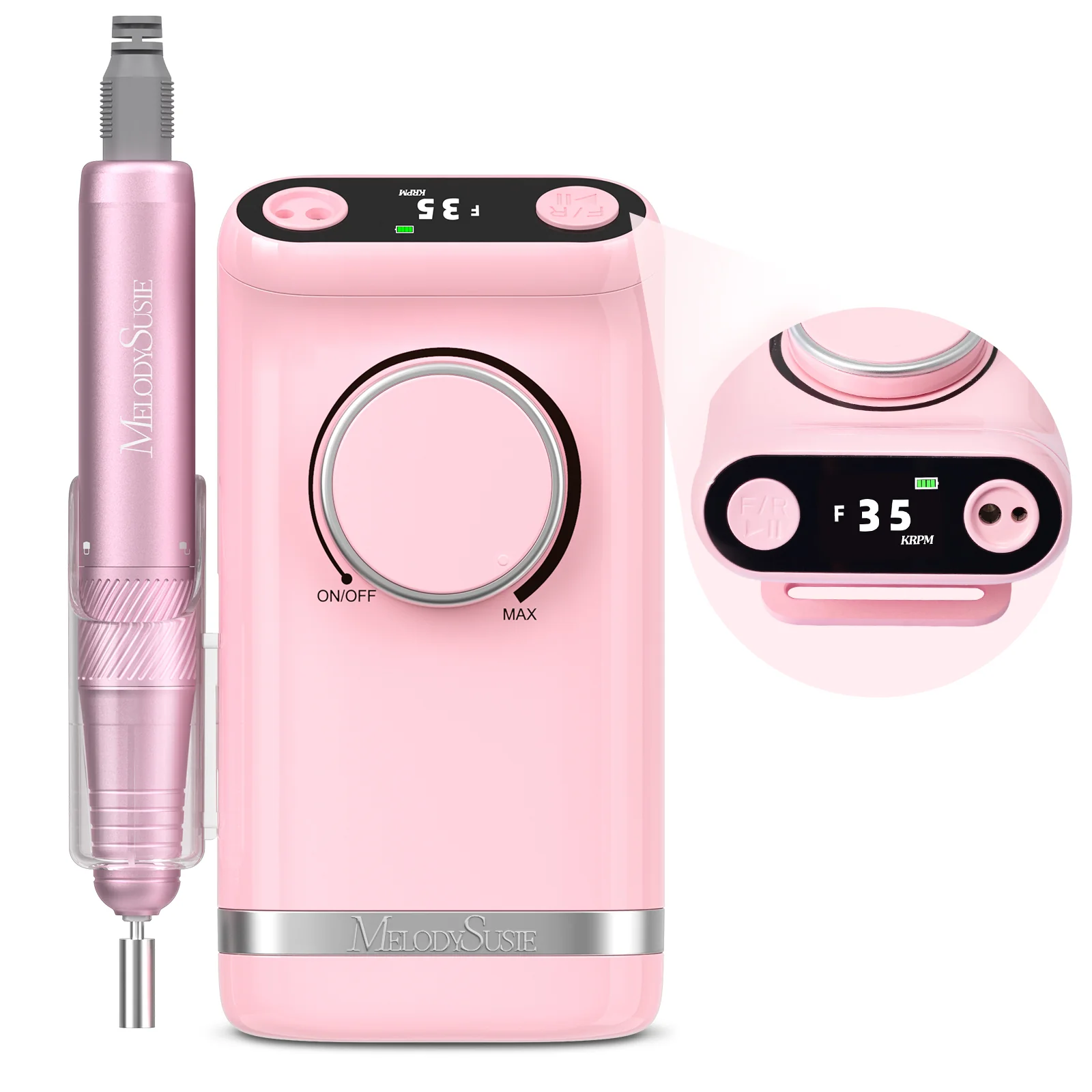 SM320G Rechargeable 35,000RPM Nail Drill Gift Box - Image 3