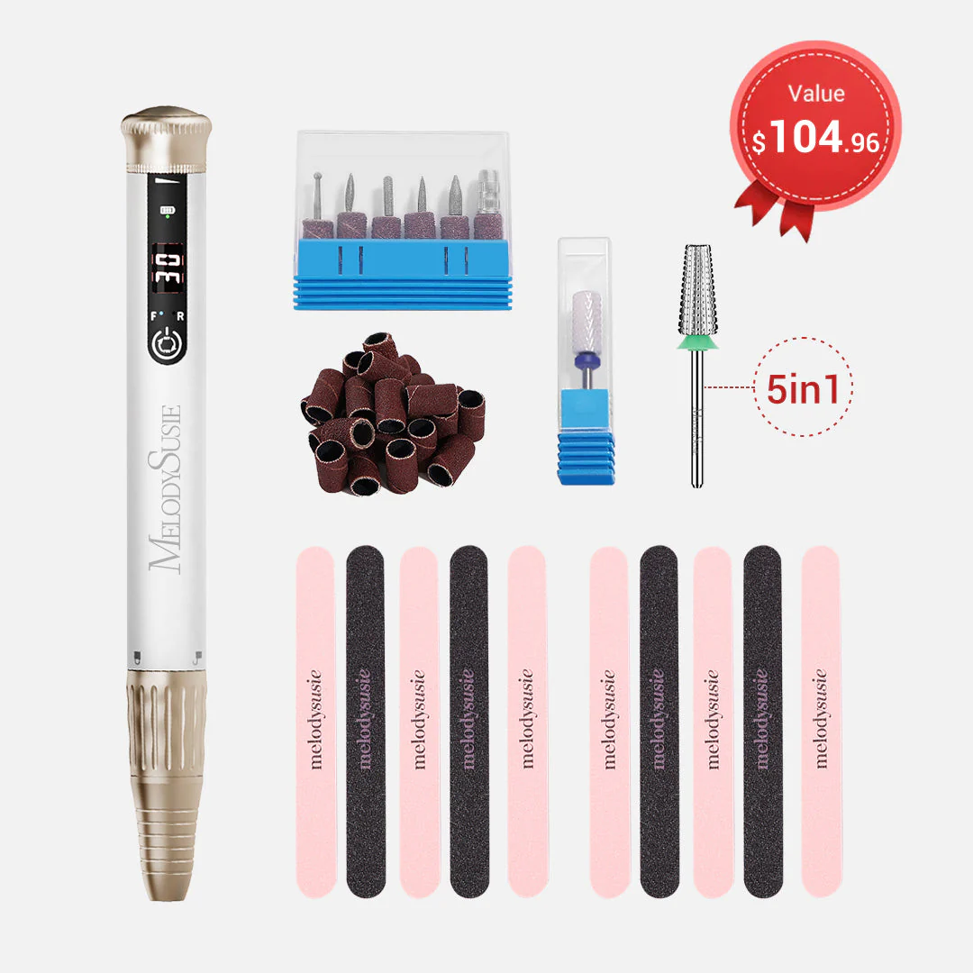 SP1(SM220E) Pen-Shaped Rechargeable Nail Drill 30,000RPM - Starter Set - Image 13