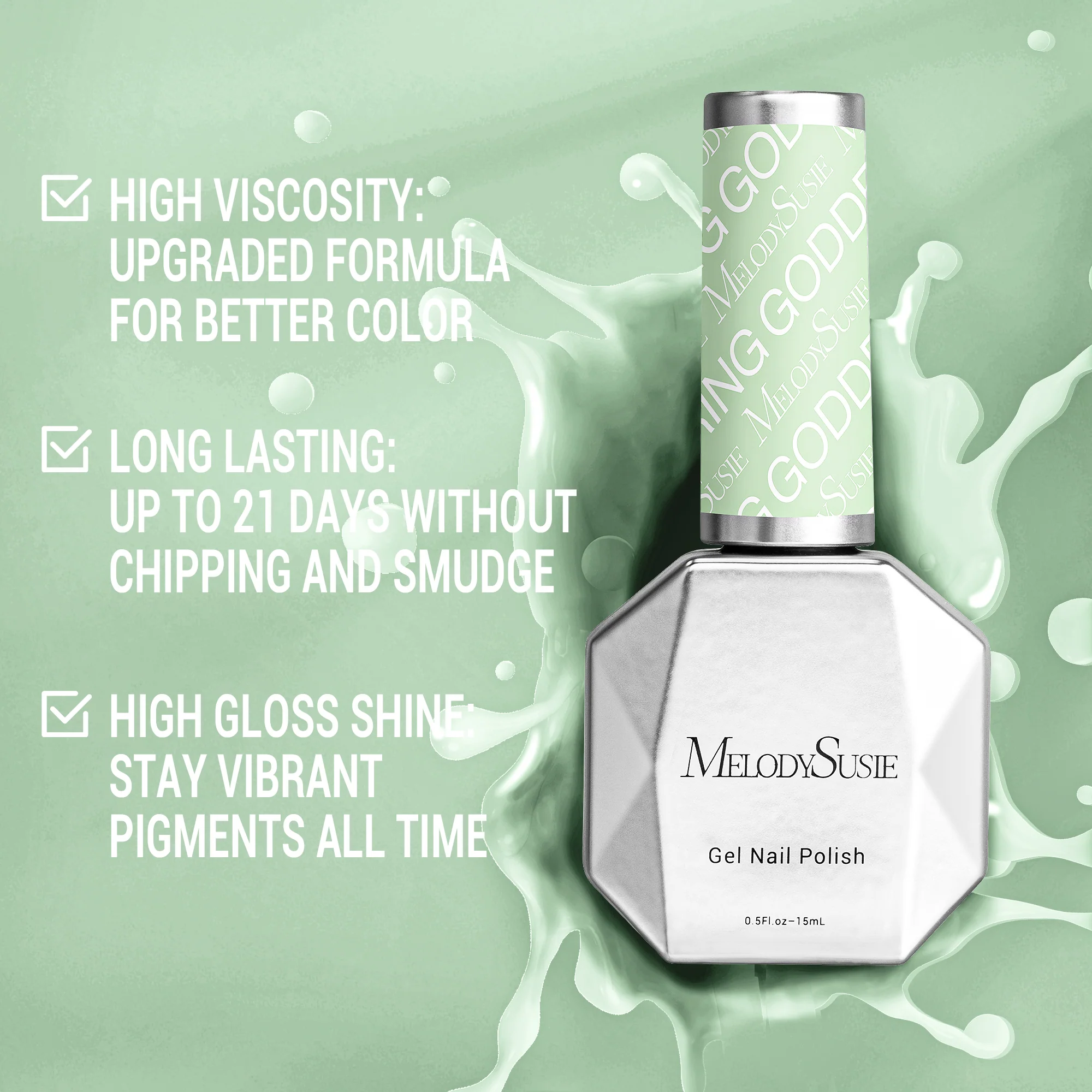 326 Spring Goddess - TPO-Free Thick Gel Nail Polish(15ml) - Image 3