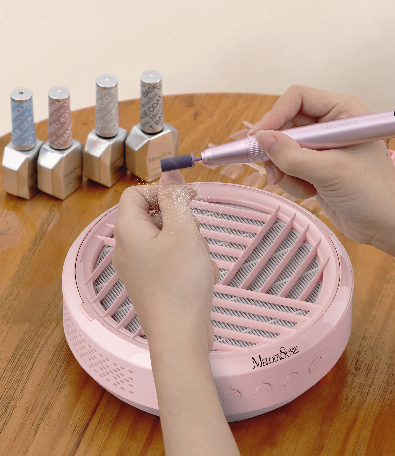 SProR Cordless & Rechargeable Nail Dust Collector - Pink - Image 8