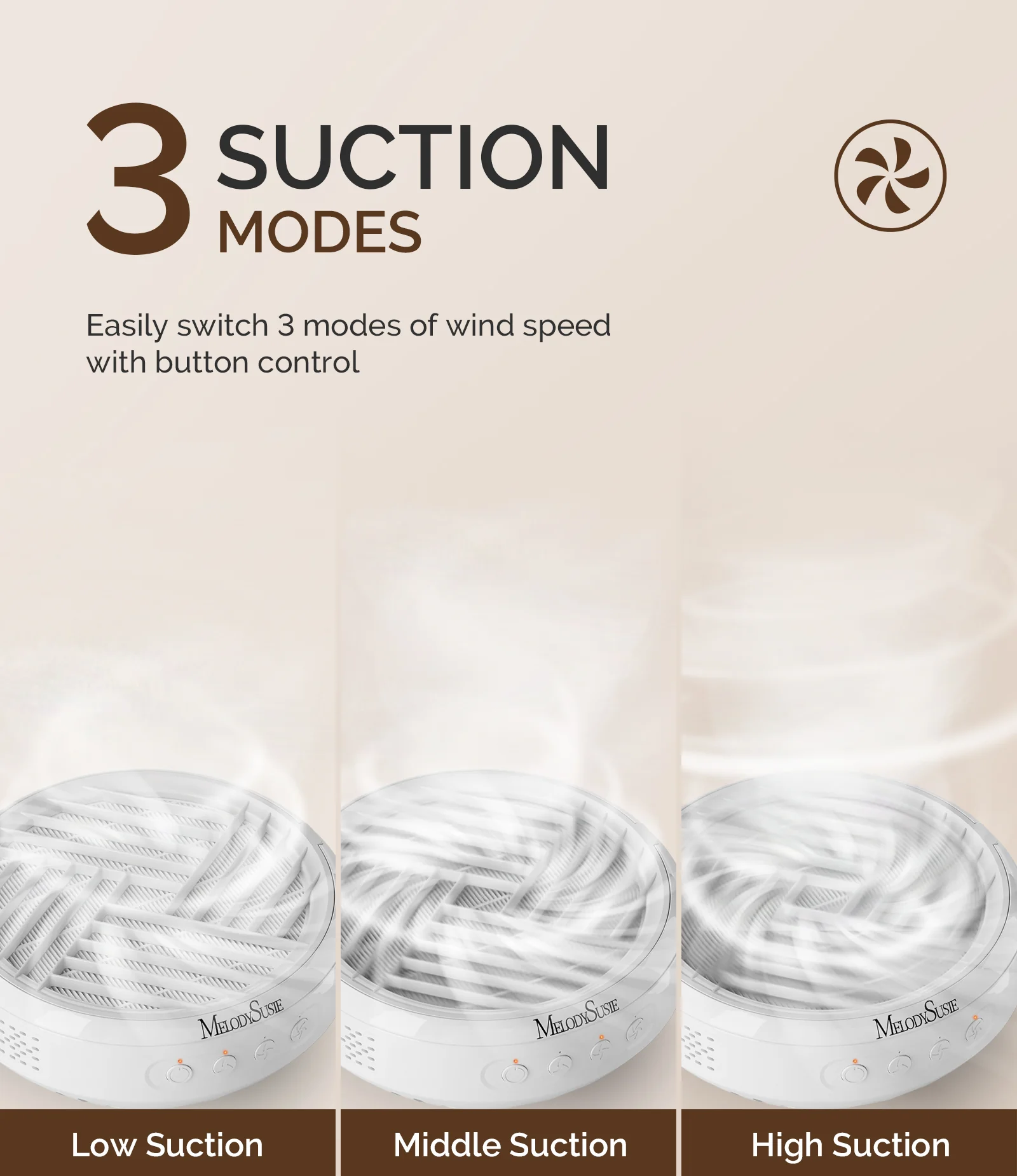 SProR Cordless & Rechargeable Nail Dust Collector - White - Image 3