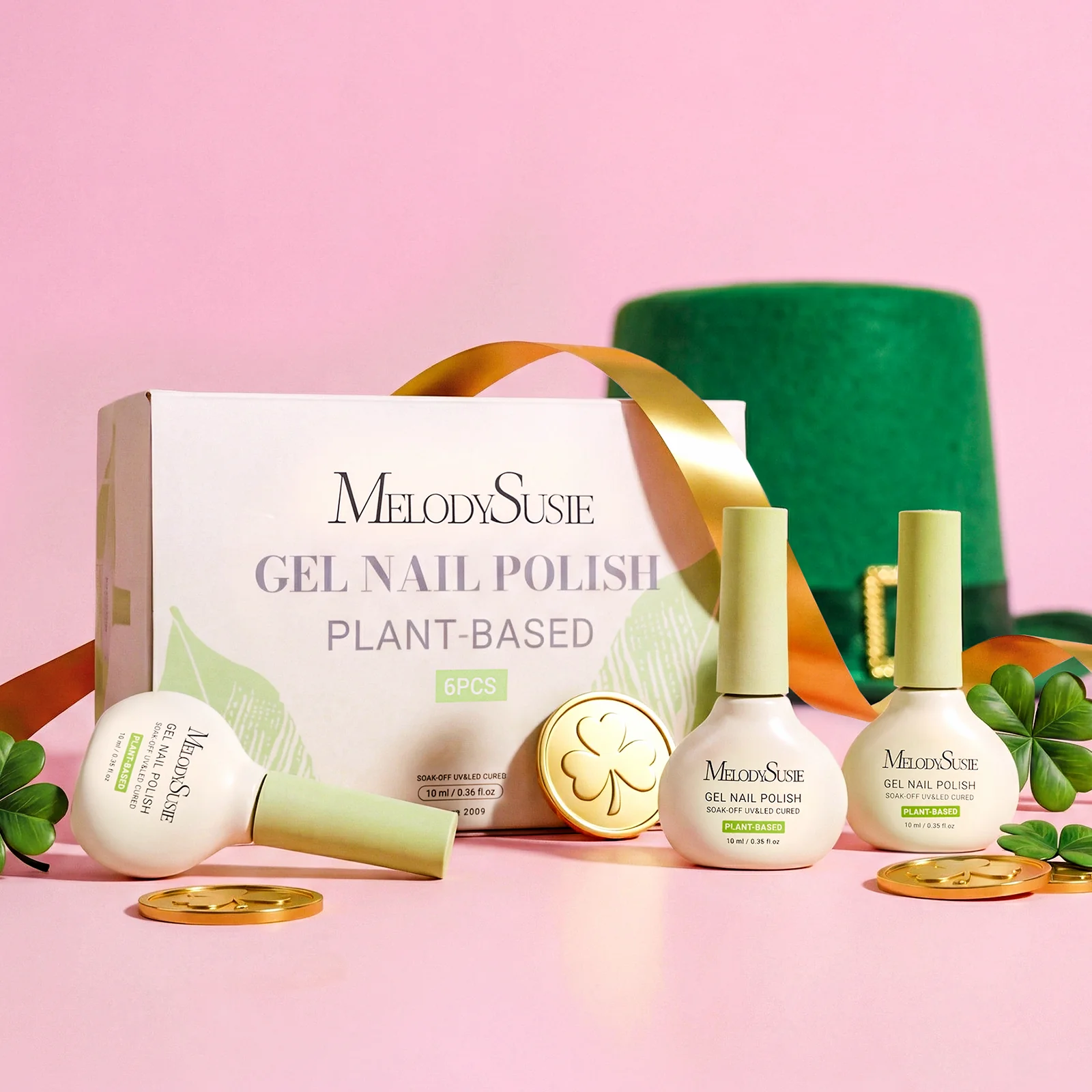 St. Patrick's Day 10ml Plant-based Nail Gel Polish Gift Box - 6 Colors - Image 2