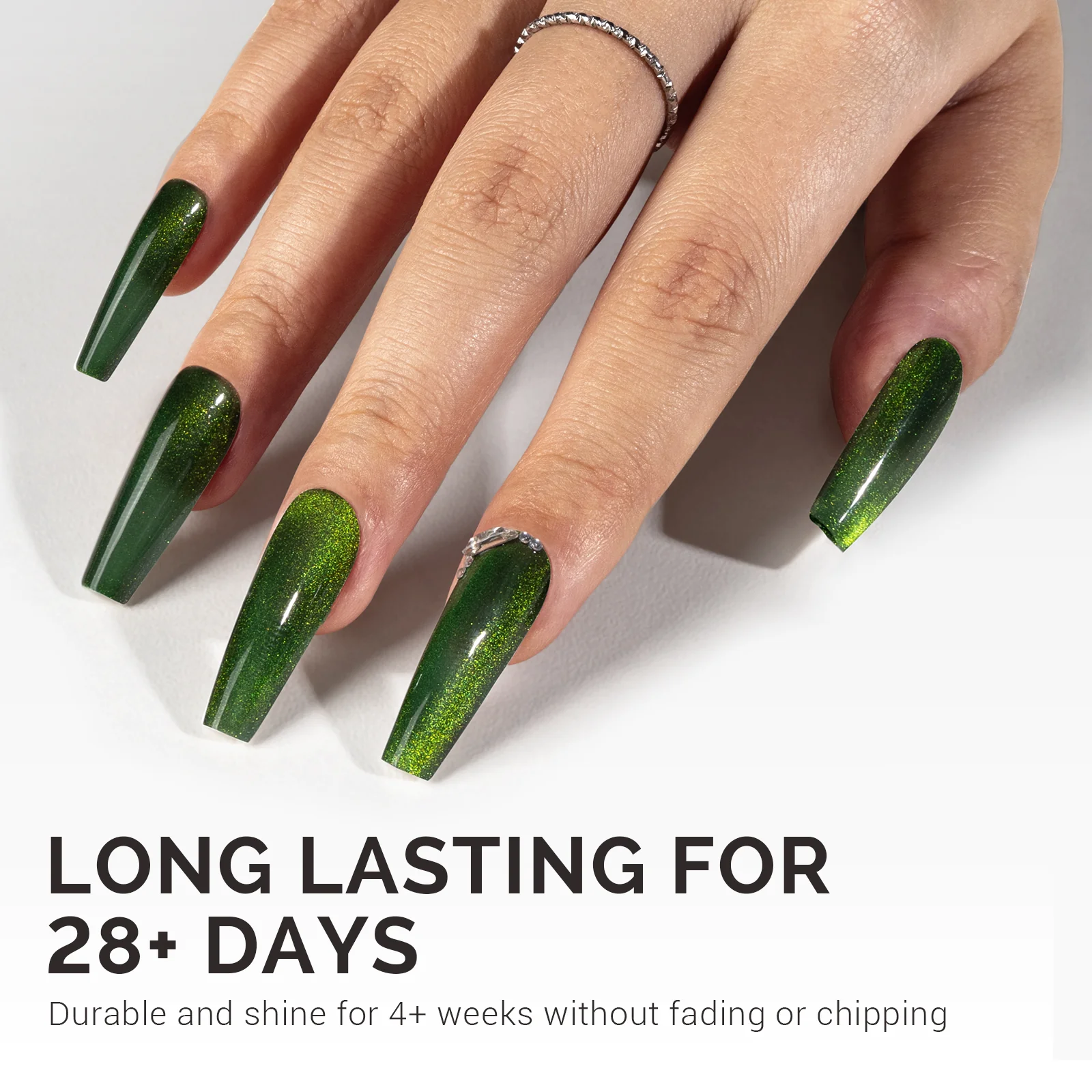 St. Patrick's Day Cat Eye Nail Gel Polish Gift Box - 6 Colors - Image 4