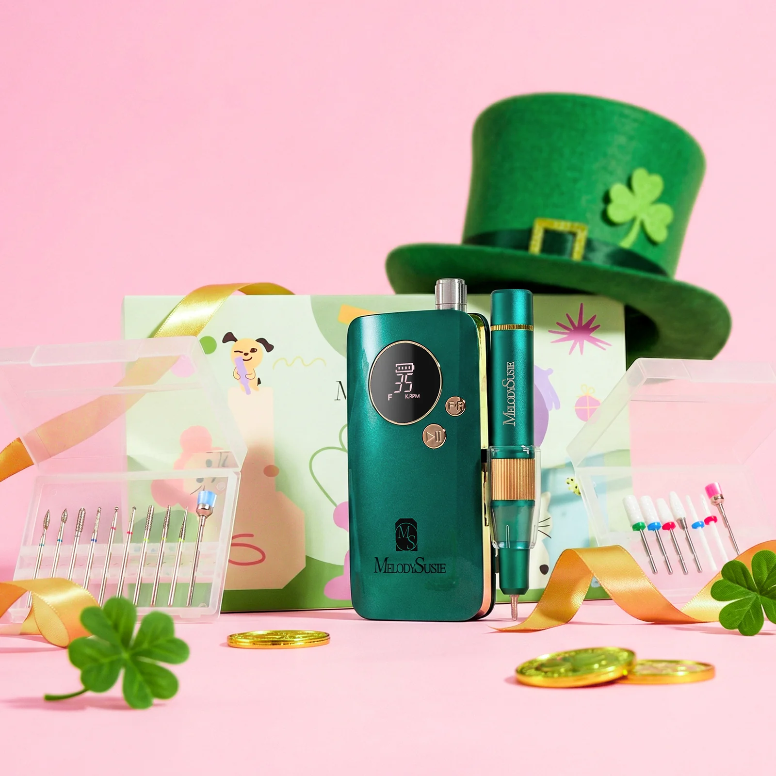 St. Patrick's Day SM200F Nail Drill Gift Box - Image 2