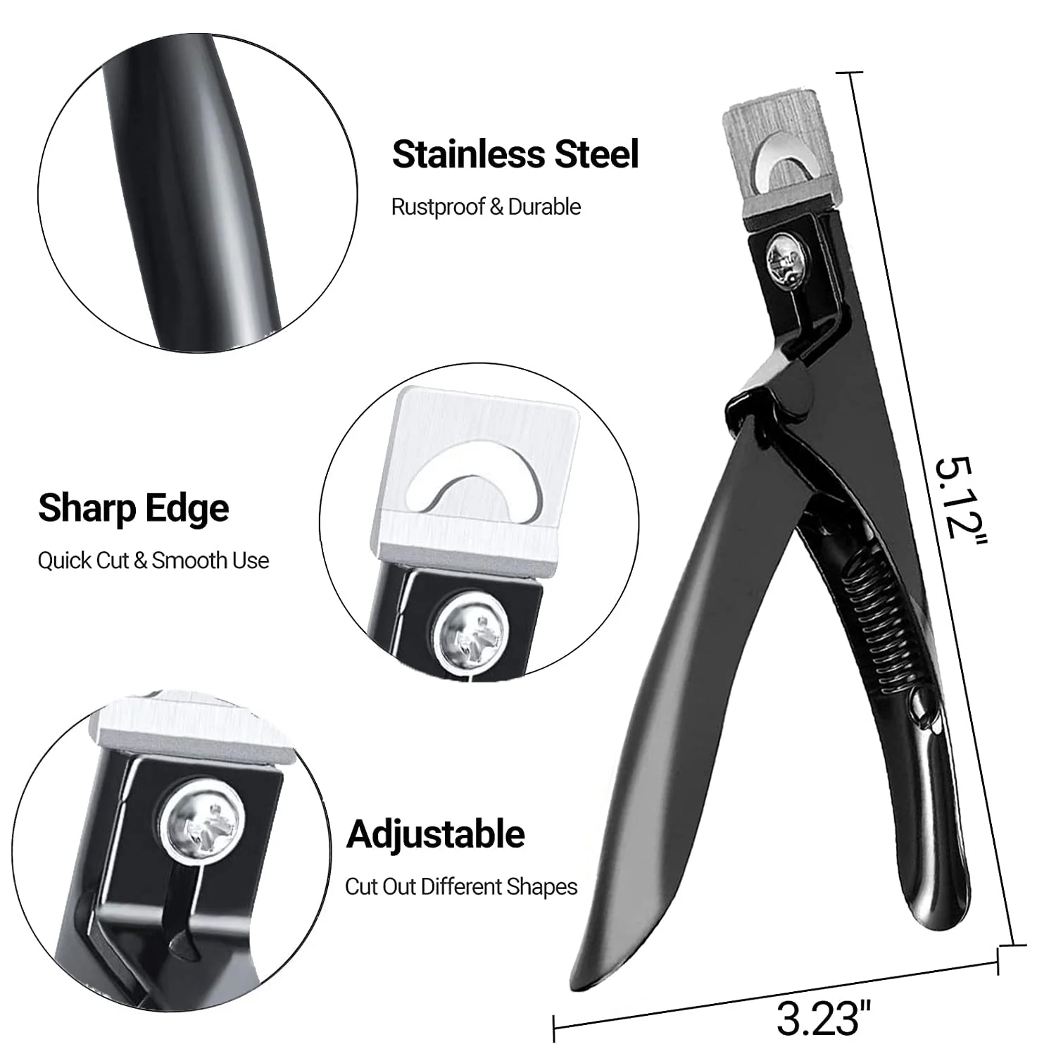 Stainless Steel Edge Cutter - Black - Image 2