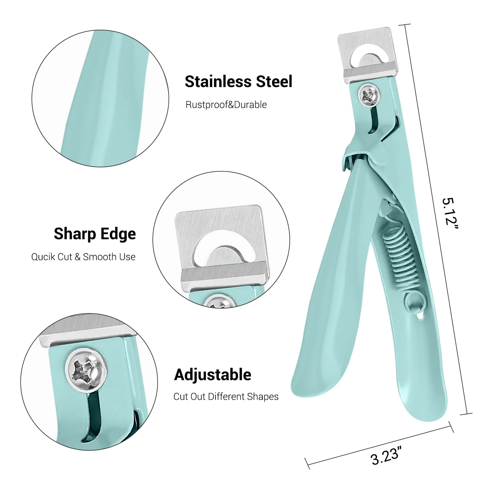 Stainless Steel Edge Cutter - Green - Image 2