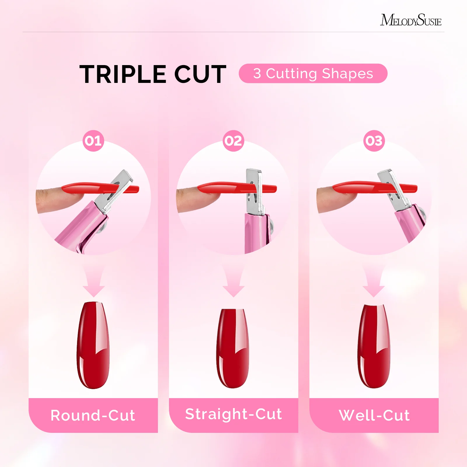 Stainless Steel Edge Cutter - Pink - Image 4