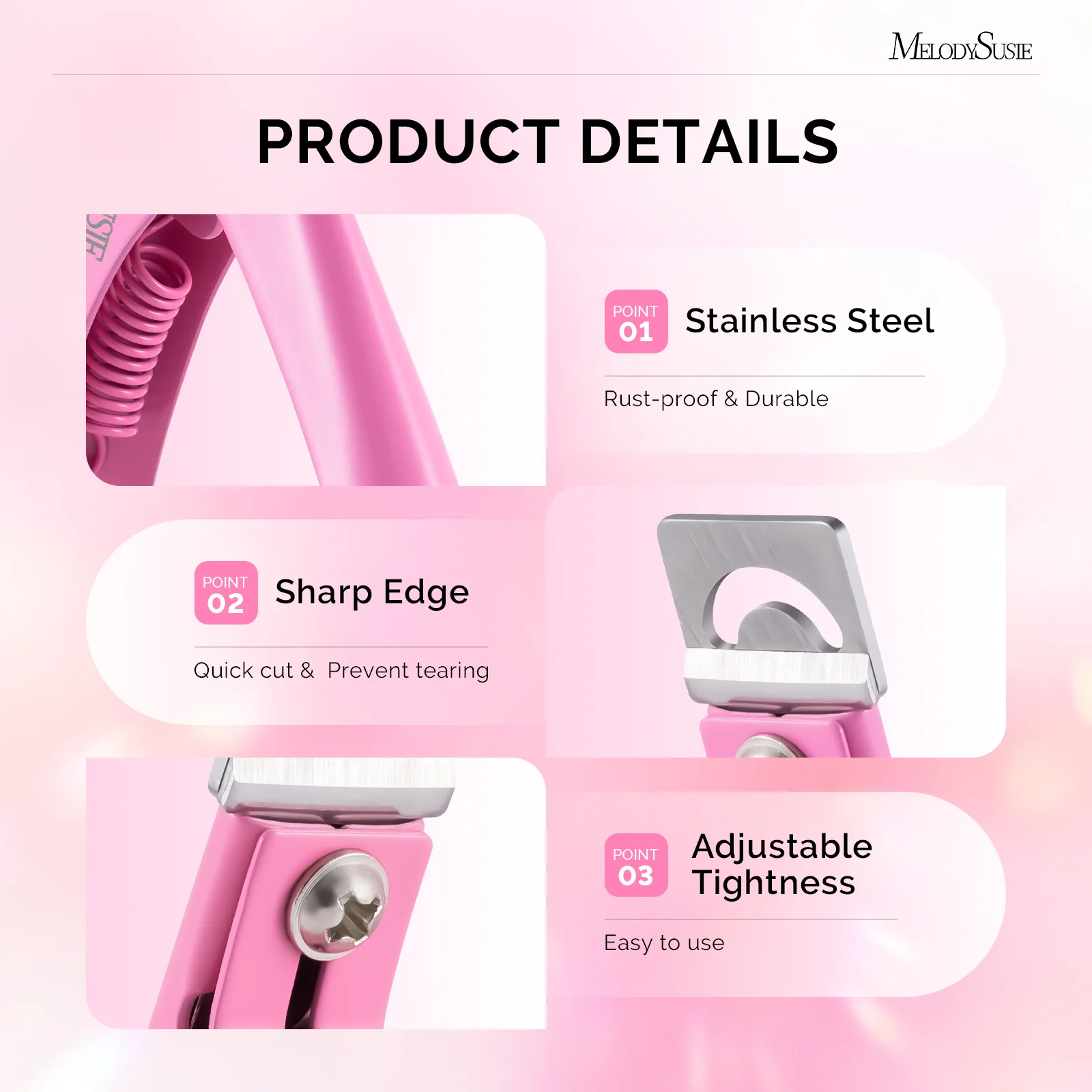 Stainless Steel Edge Cutter - Pink - Image 5