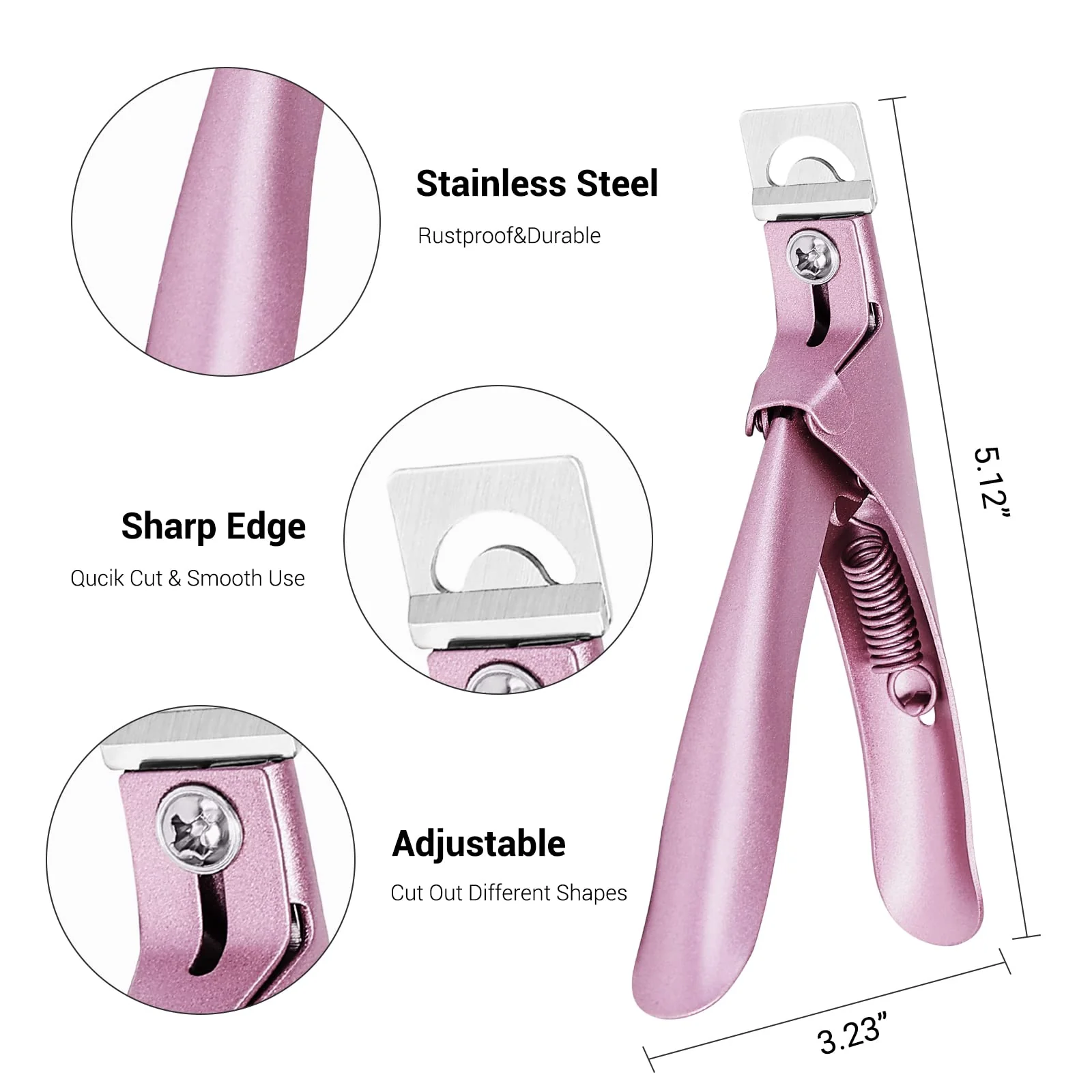 Stainless Steel Edge Cutter - Rose Gold - Image 2