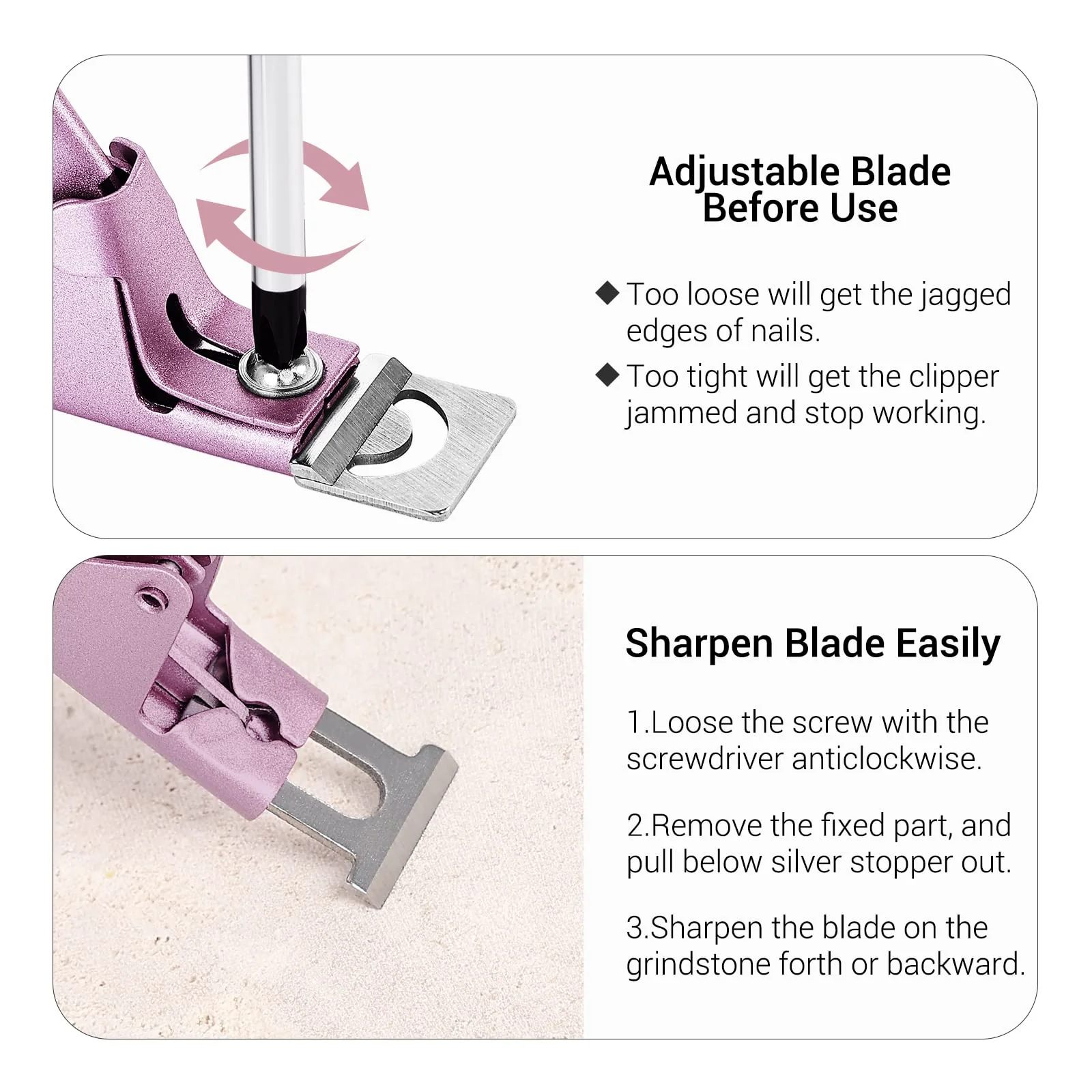 Stainless Steel Edge Cutter - Rose Gold - Image 4