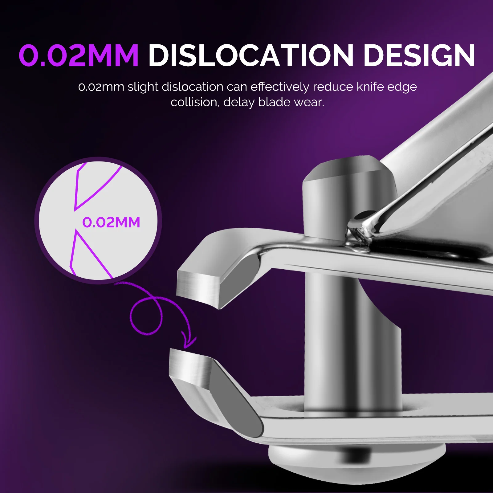 Stainless Steel Nail Clippers 2 in 1 Kit - Purple - Image 5