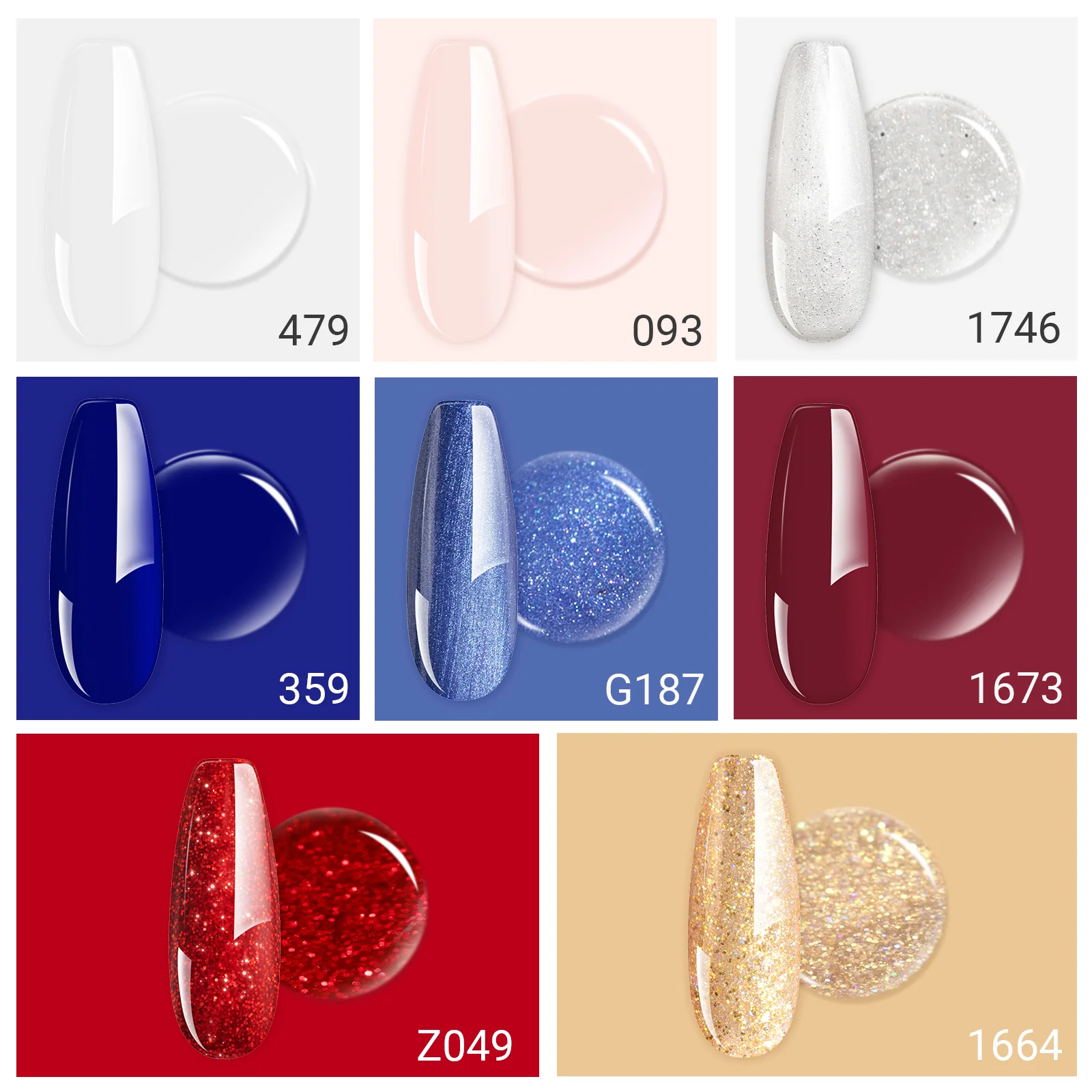 Independence Day Gel Nail Polish Gift Box - 8 Colors - Image 2