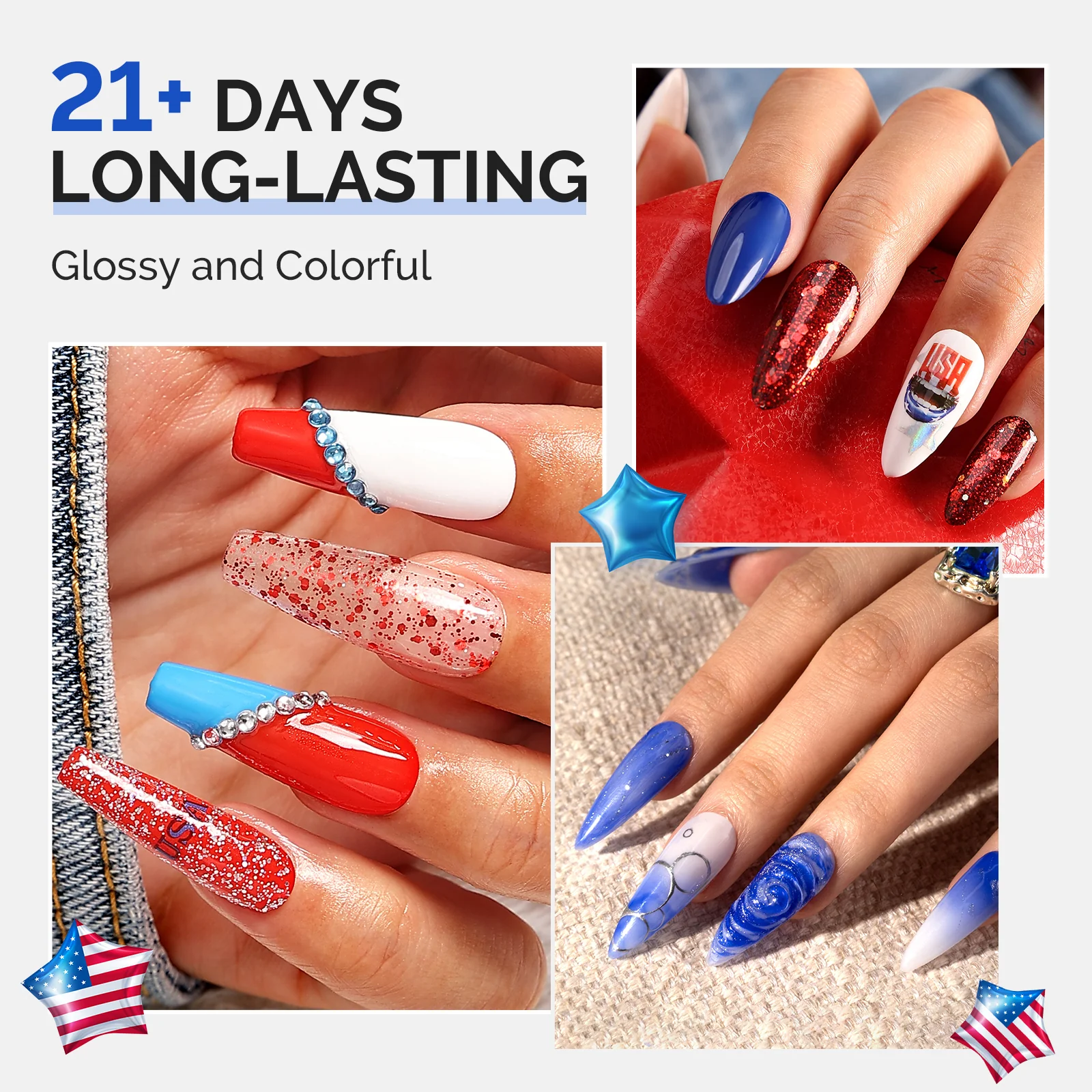 Independence Day Gel Nail Polish Gift Box - 8 Colors - Image 6
