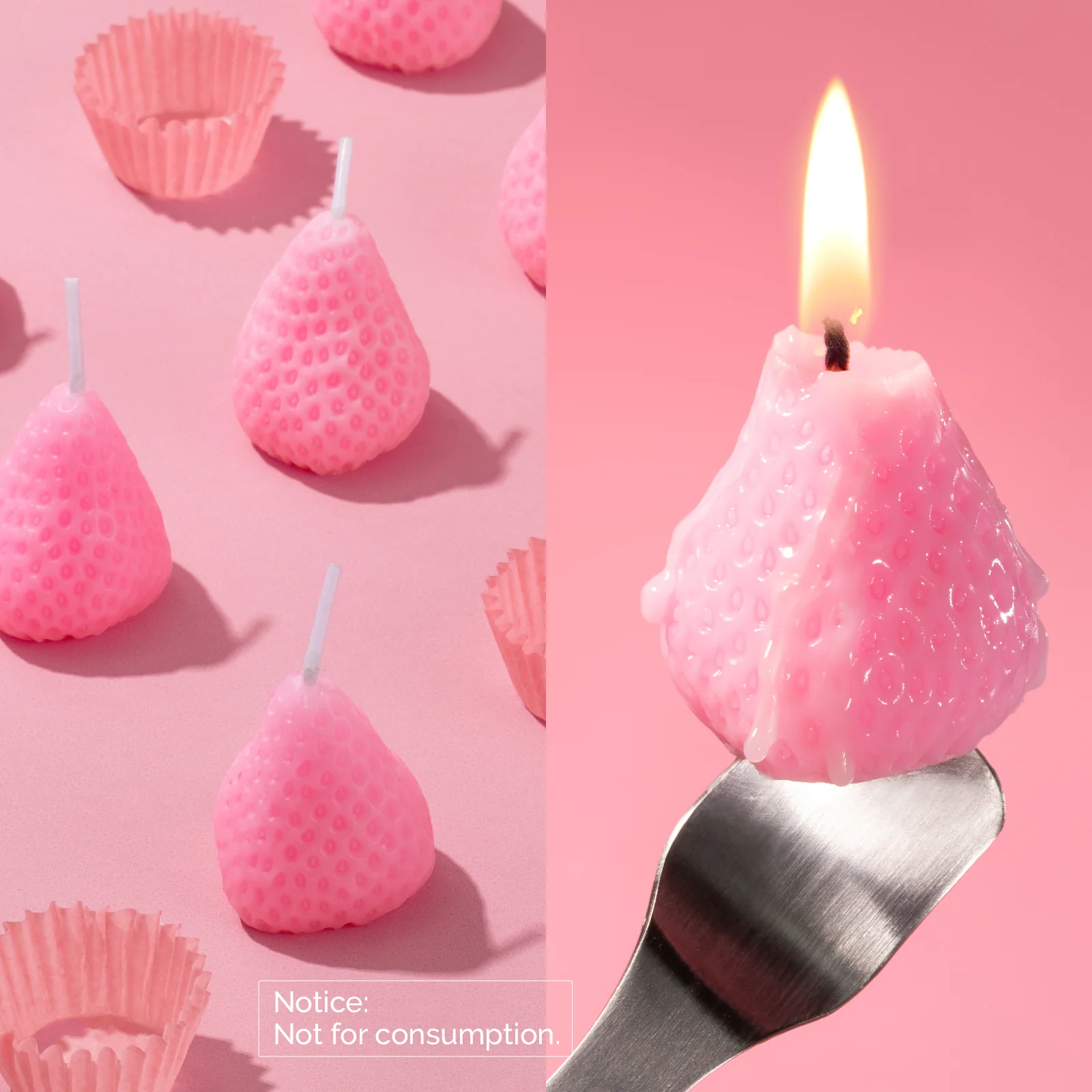 Strawberry-Shaped Scented Candle Gift Set - Image 15