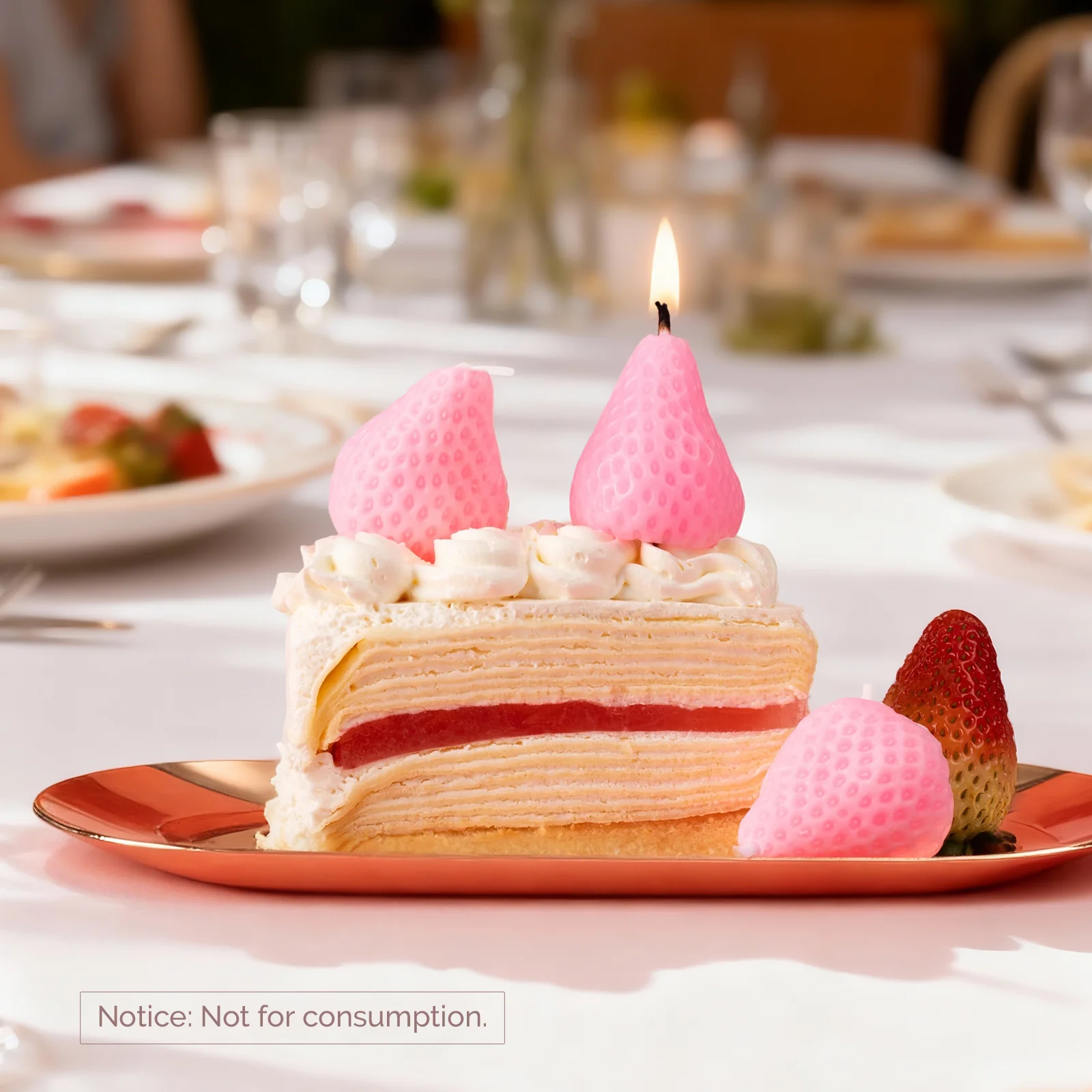Strawberry-Shaped Scented Candle Gift Set - Image 17