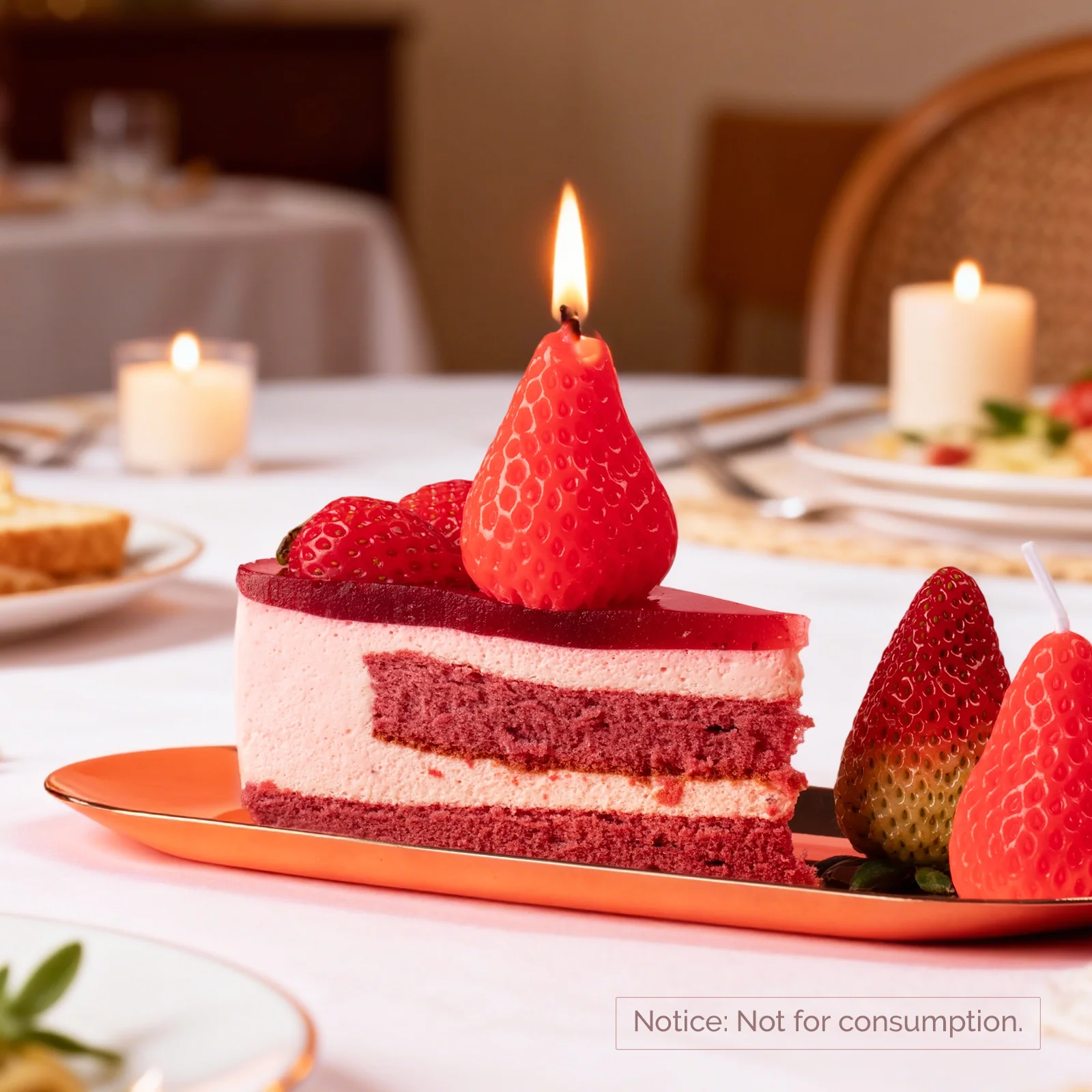 Strawberry-Shaped Scented Candle Gift Set - Image 8