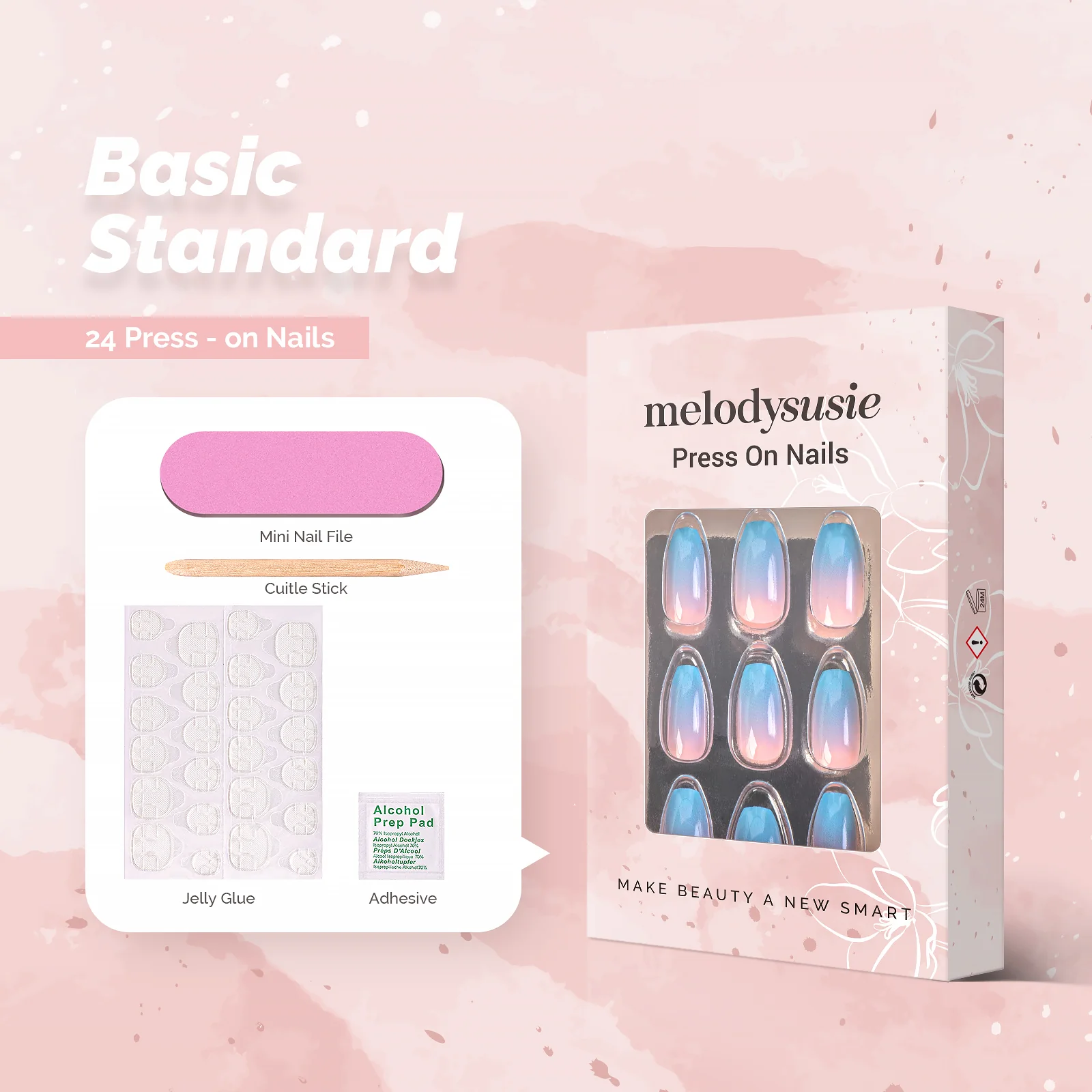 Summer Breeze Acrylic Press On Nails Kits - Image 3