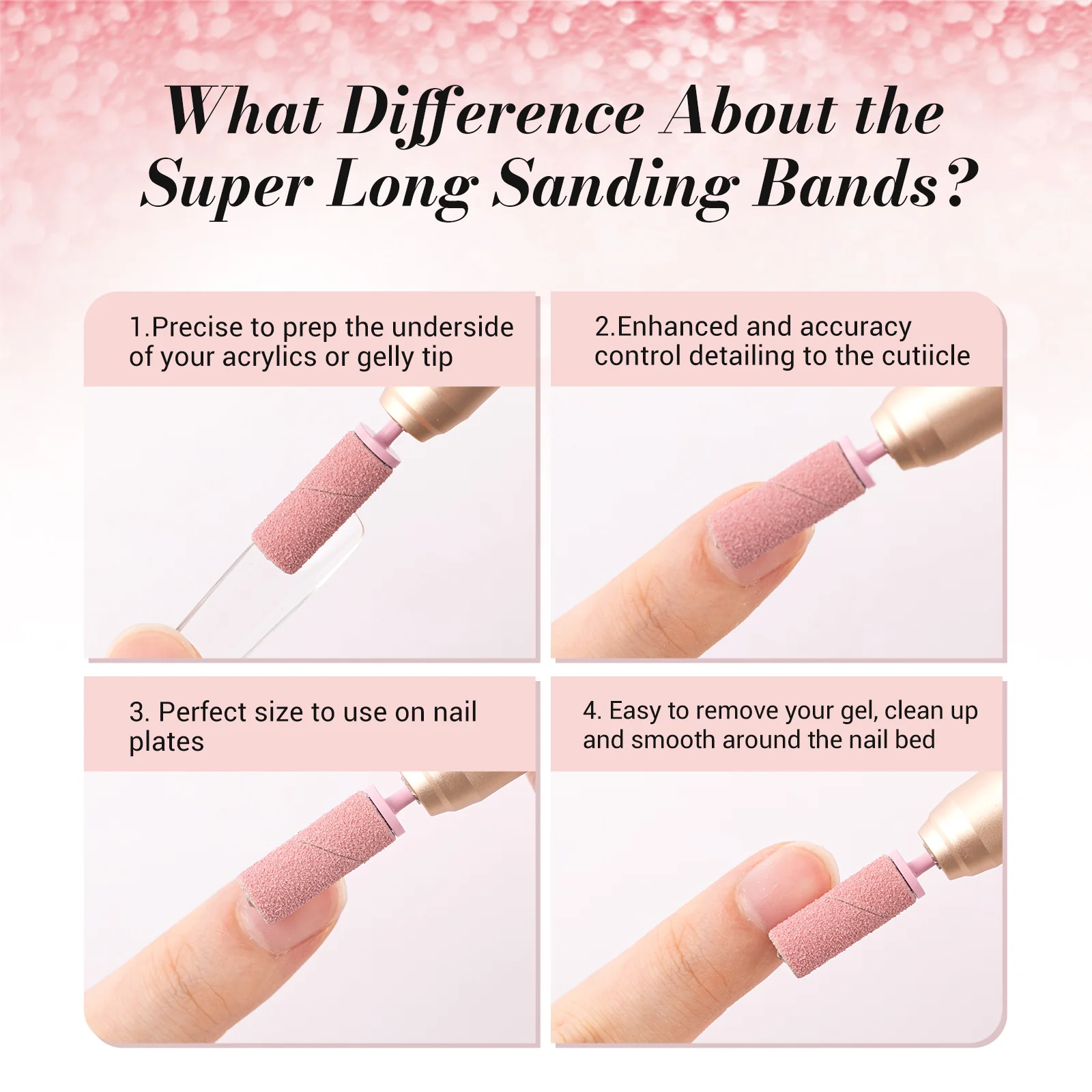 Super Long Sanding Bands with 6.65mm Crystal Mandrel Bit - 50 Pcs - Image 11