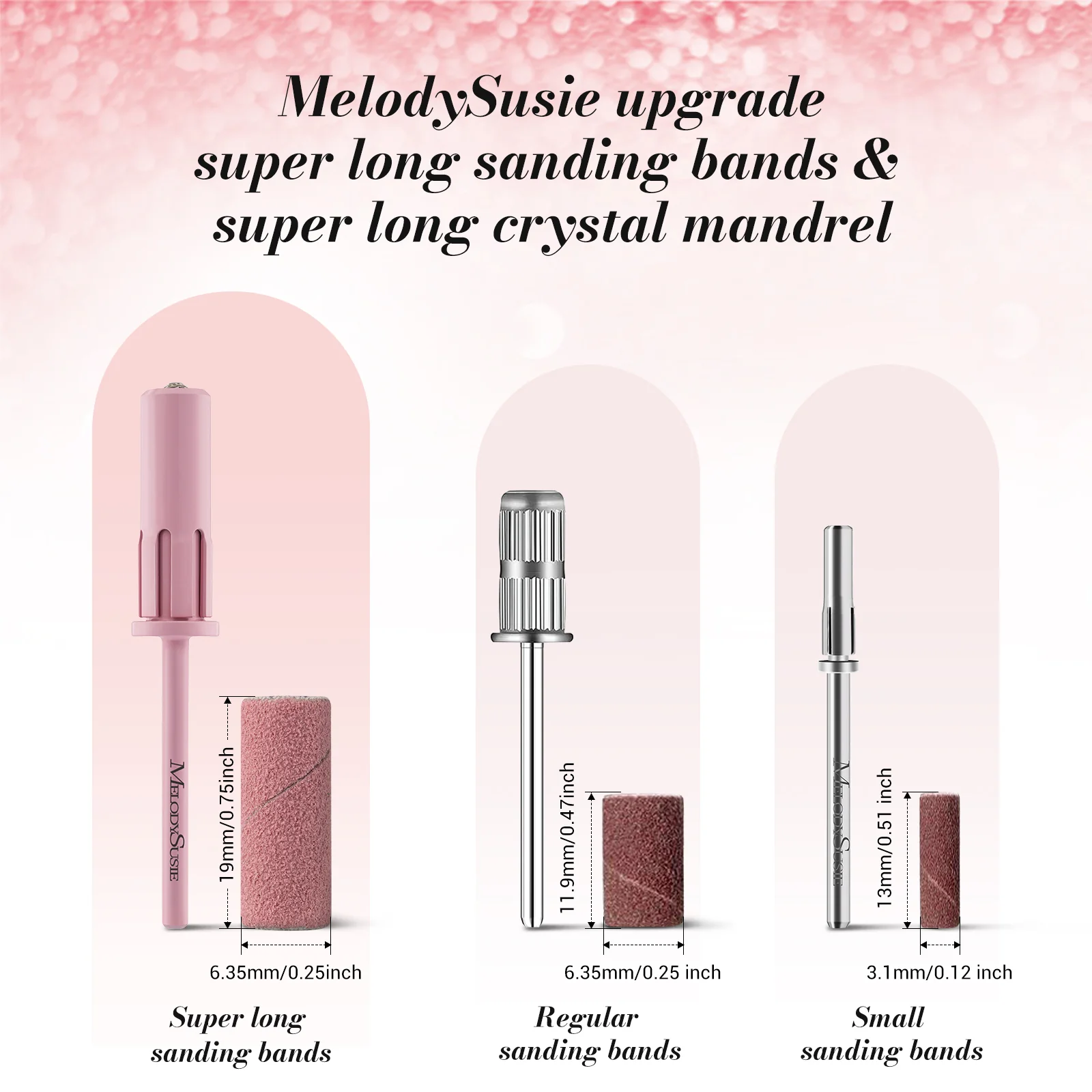 Super Long Sanding Bands with 6.65mm Crystal Mandrel Bit - 50 Pcs - Image 6