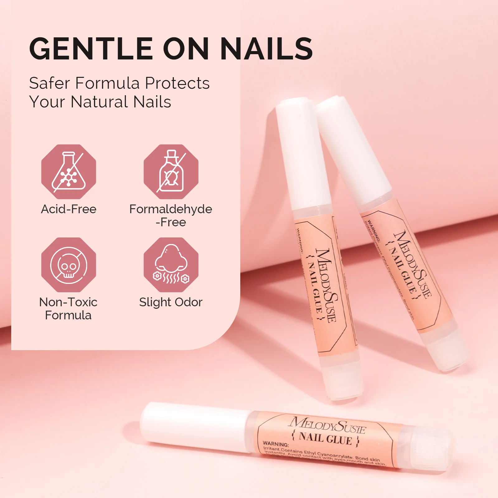 Super Strong Fast-drying Nail Glue 0.07oz - Image 2