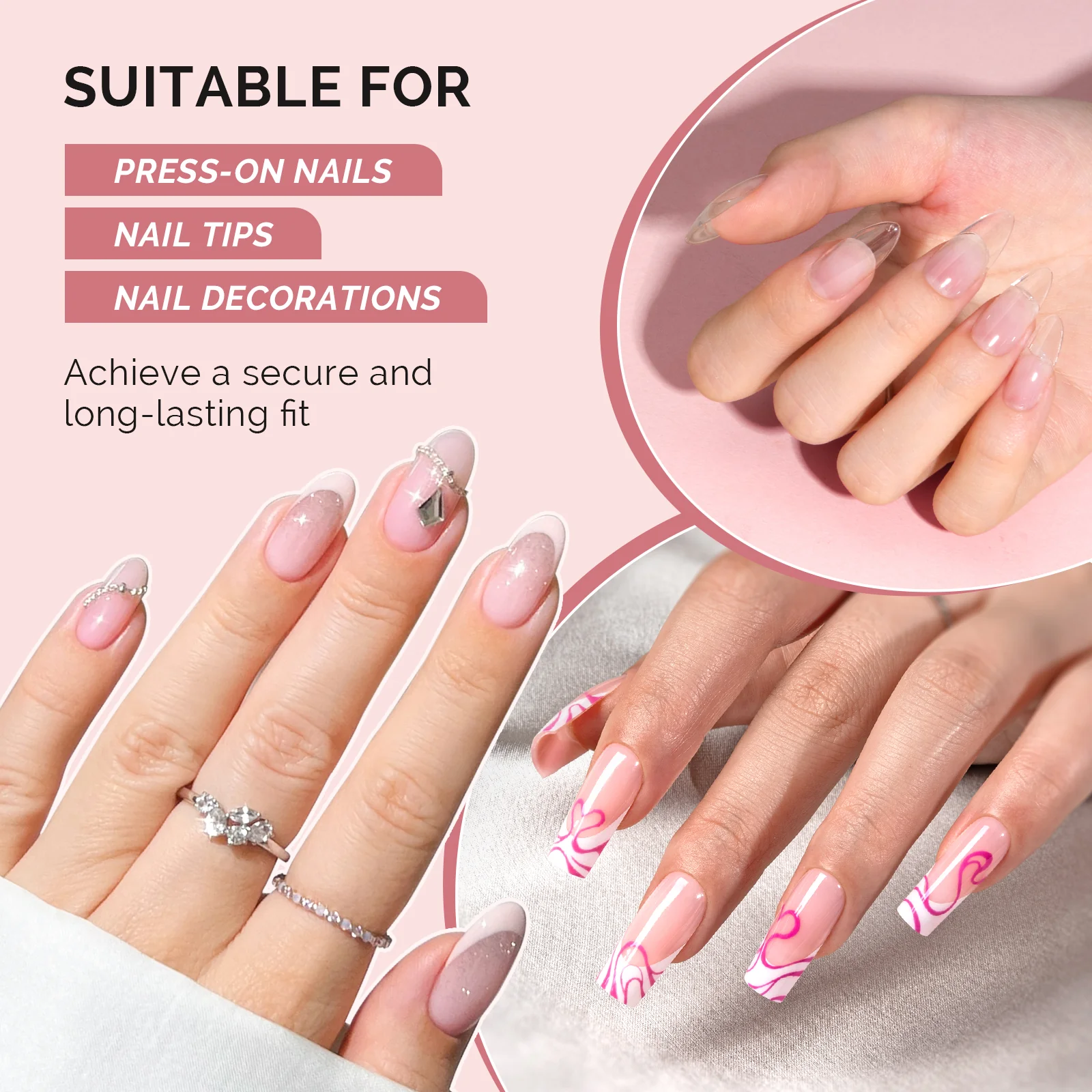 Super Strong Fast-drying Nail Glue 0.07oz - Image 6
