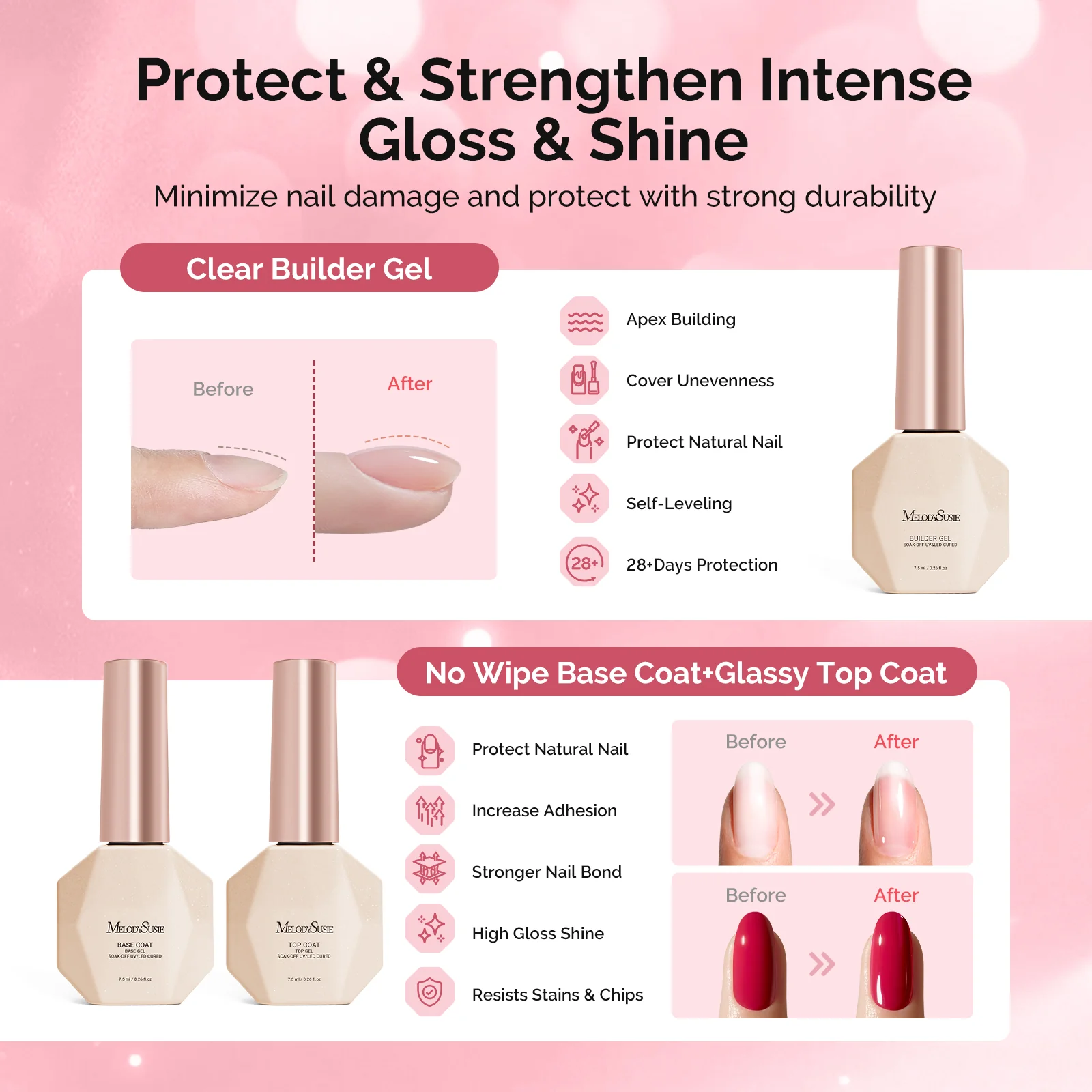 Gel Nail Polish Kit with UV Light P-PLUS30F - Image 3