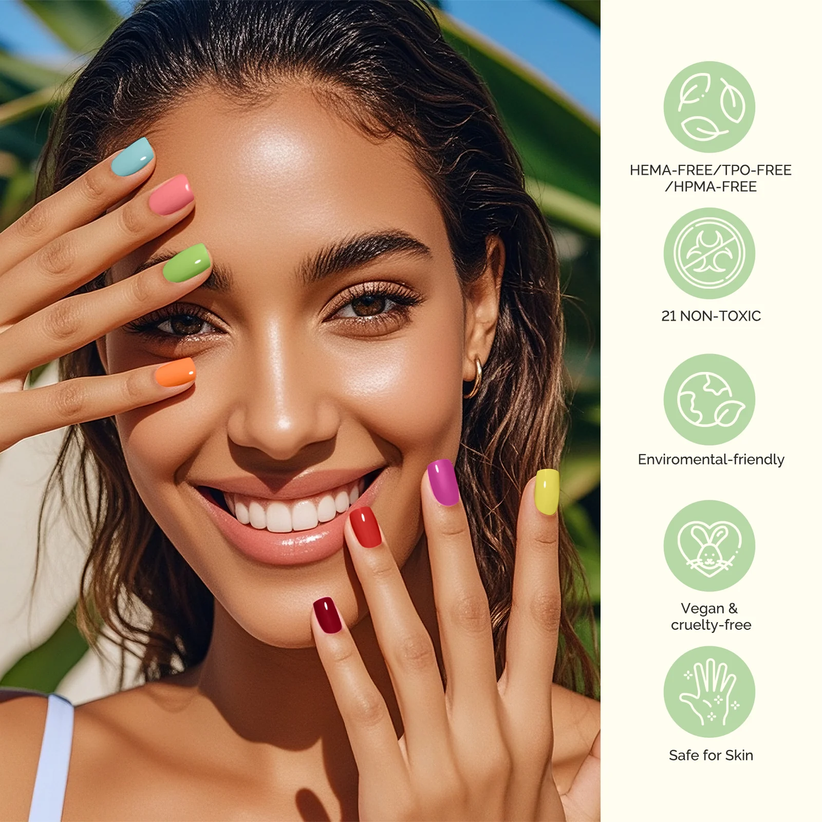 Sweet Scent Plant-Based Gel Nail Polish 10ml - 10Pcs - Image 3
