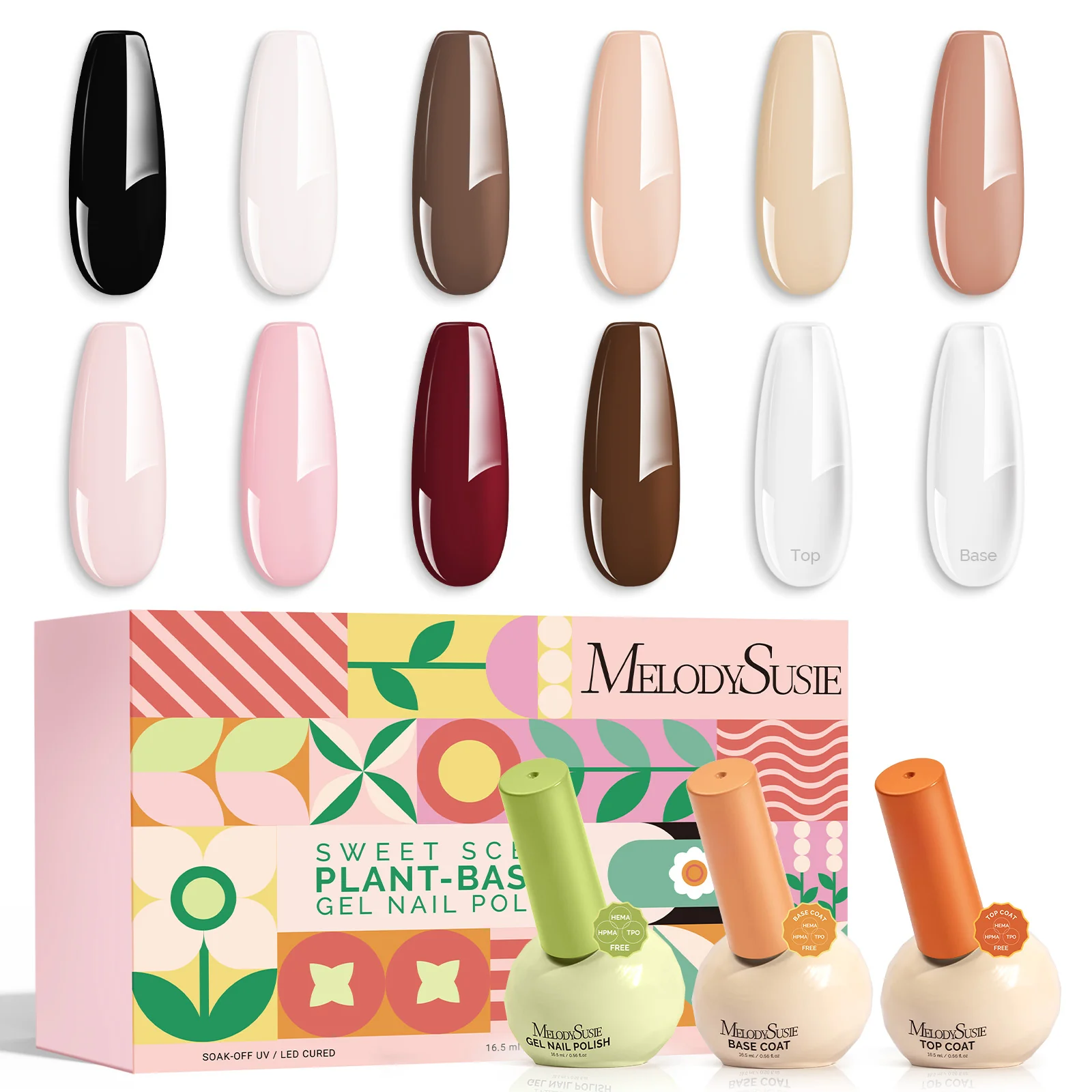 Plant-Based HEMA-Free & HPMA-Free & TPO-Free Gel Nail Polish Set - Crimberry Spark Set 16.5ml 6Pcs - Image 11