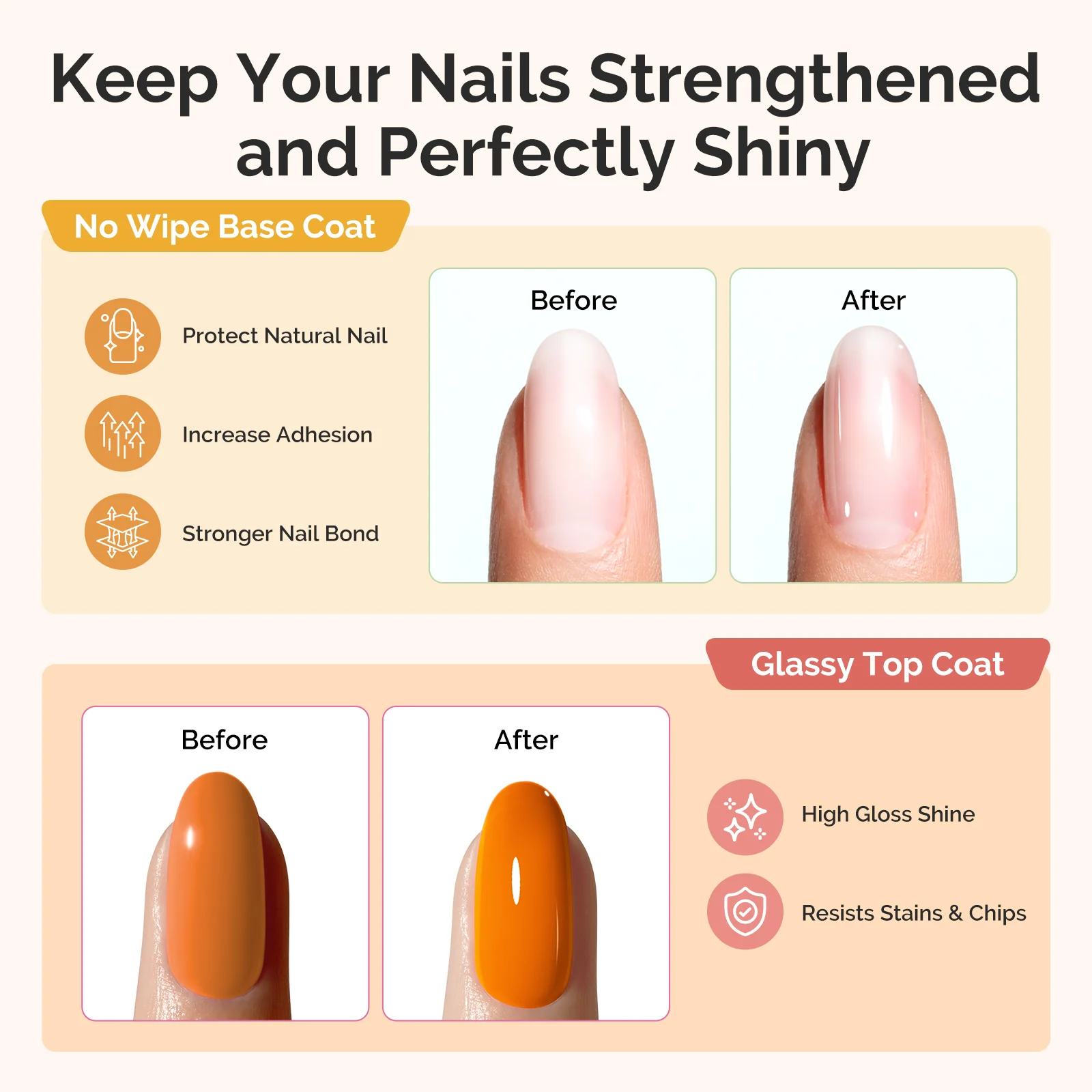 Plant-Based HEMA-Free & HPMA-Free & TPO-Free Gel Nail Polish Set - Nude Neautral Set 16.5ml 6Pcs - Image 12