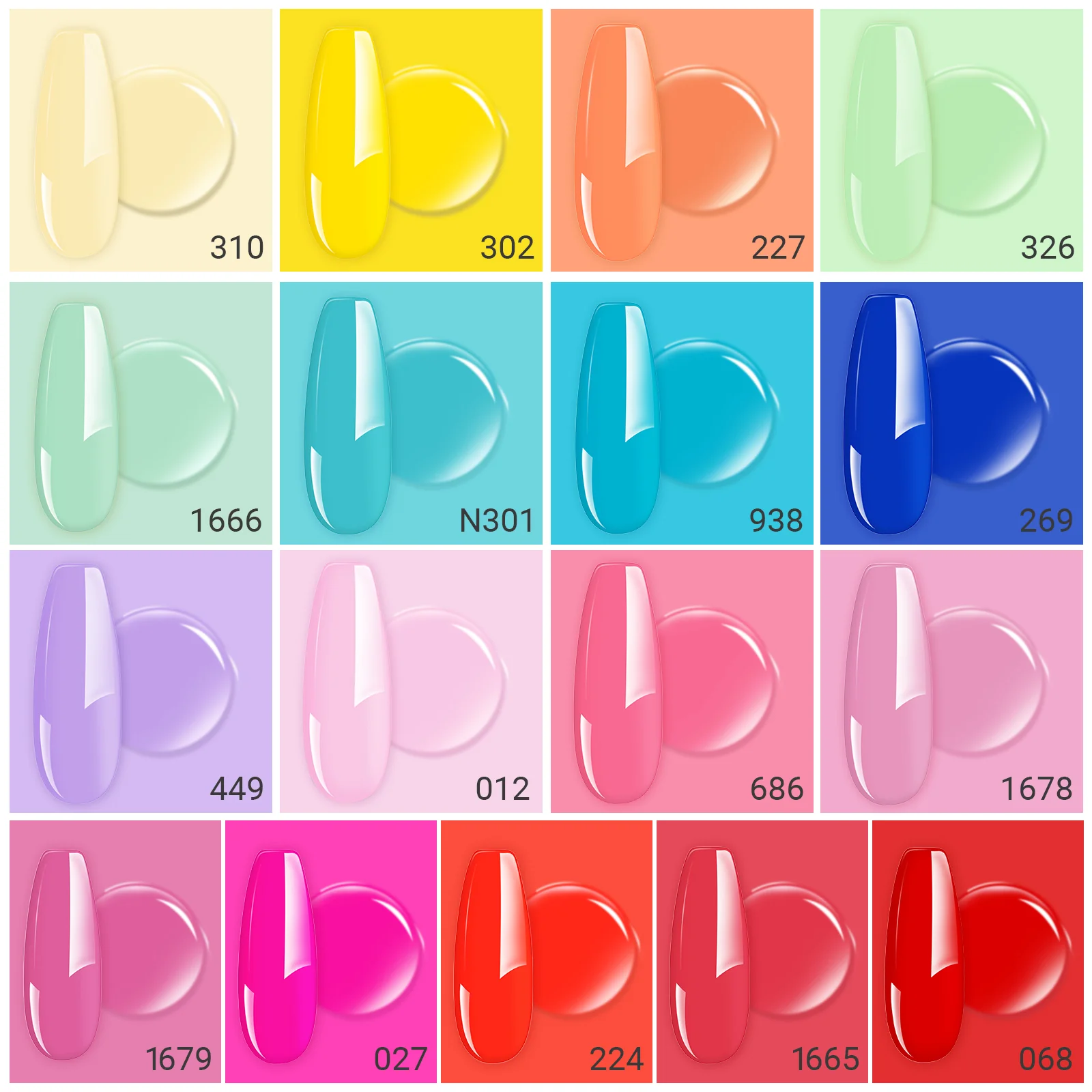 TPO-Free Thick Gel Nail Polish 17 Colors With One Builder Gel - Summer Vacation - Image 2