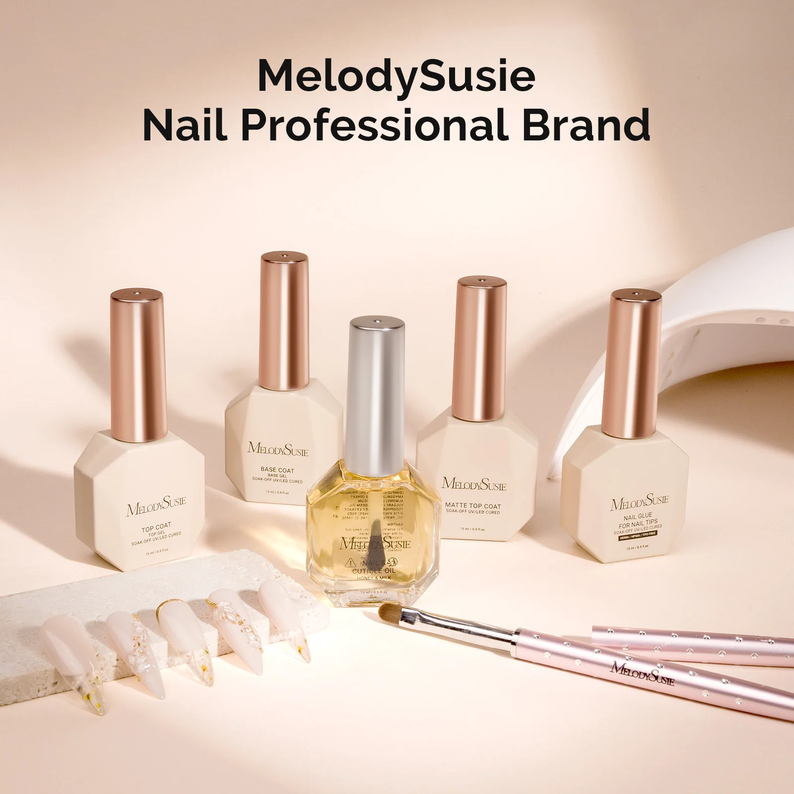 Top & Base Coat Gel Essentials Set - 3Pcs - Image 2