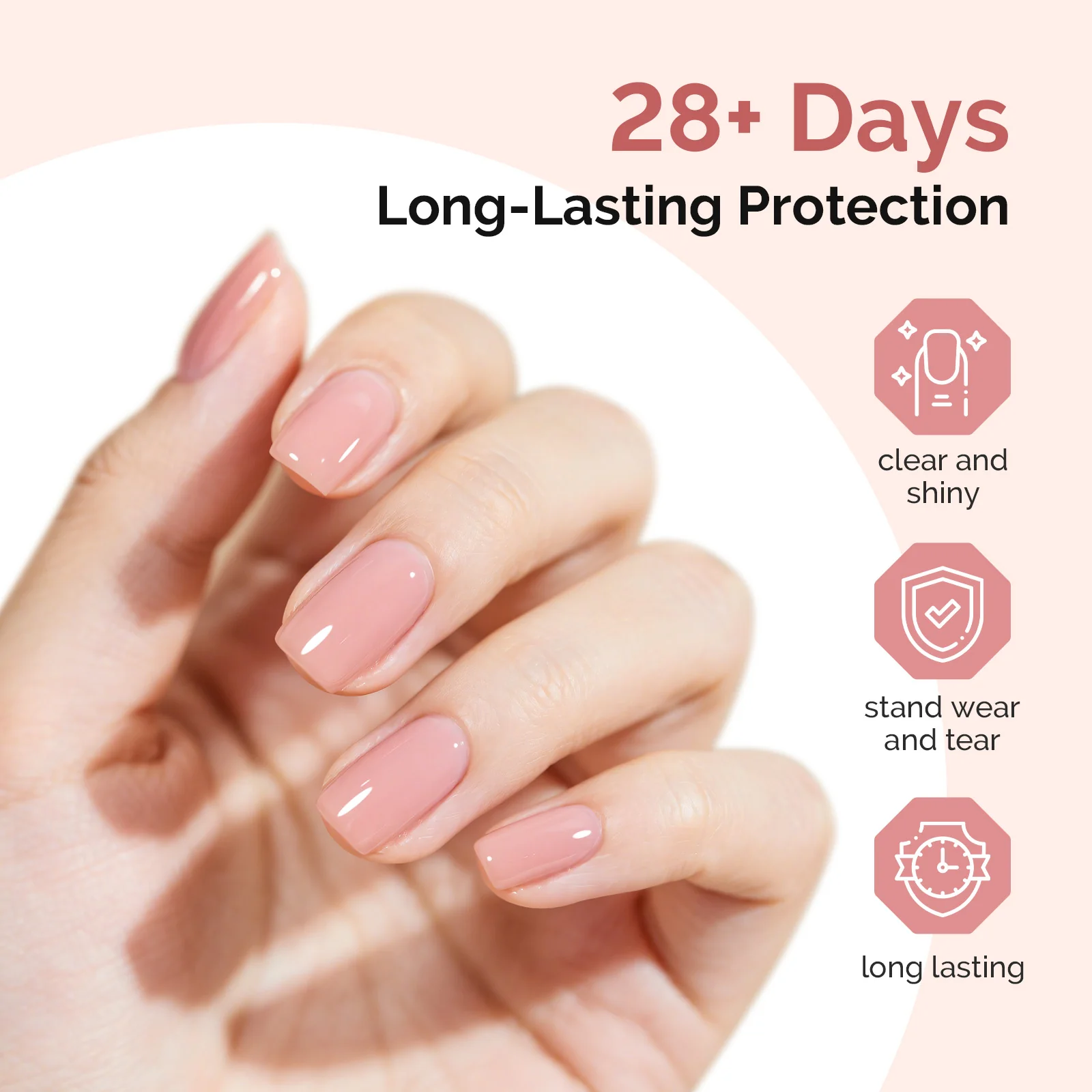 Top & Base Coat Gel Essentials Set - 3Pcs - Image 4