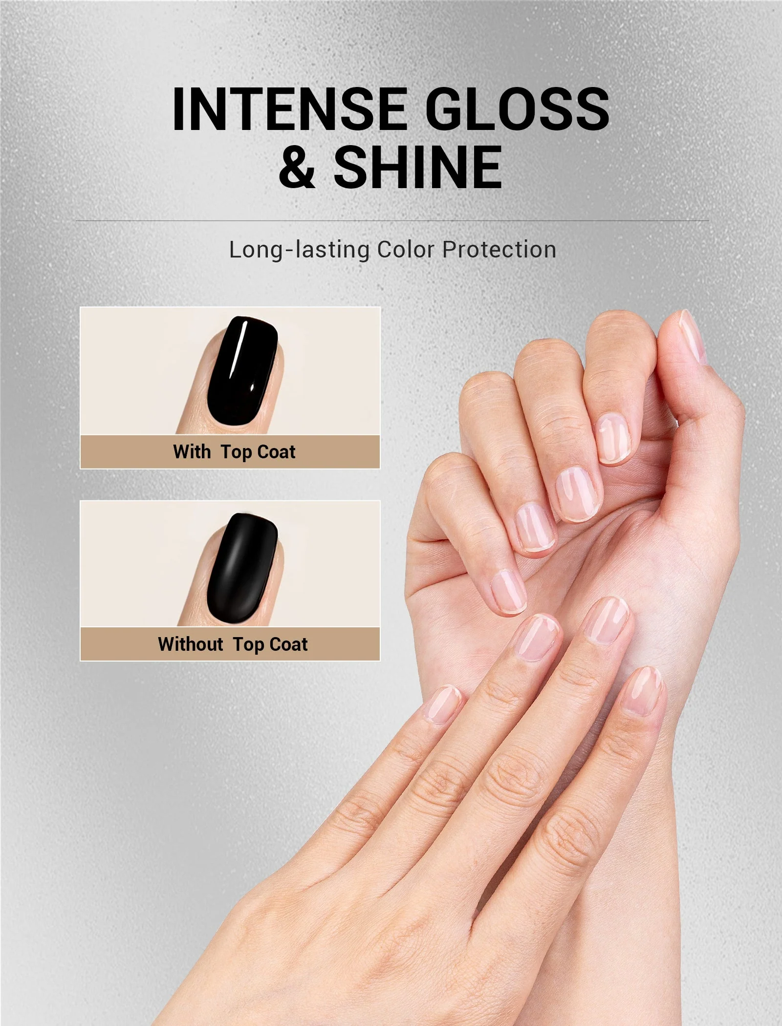 Top & Base Coat Nail Gel Polish 15ml - Image 5