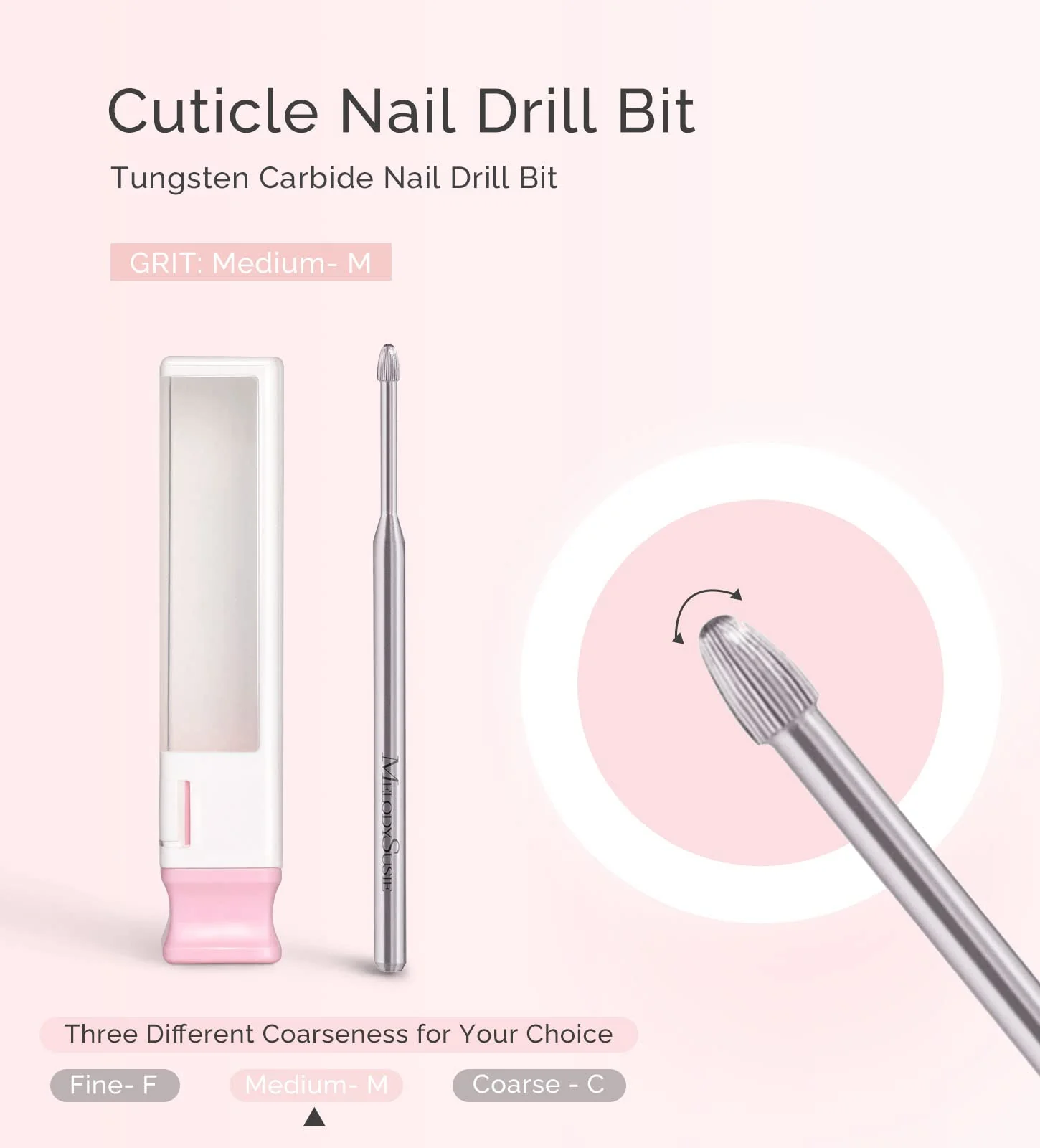 Tungsten Carbide Cuticle Cleaner Nail Drill Bit - Image 3