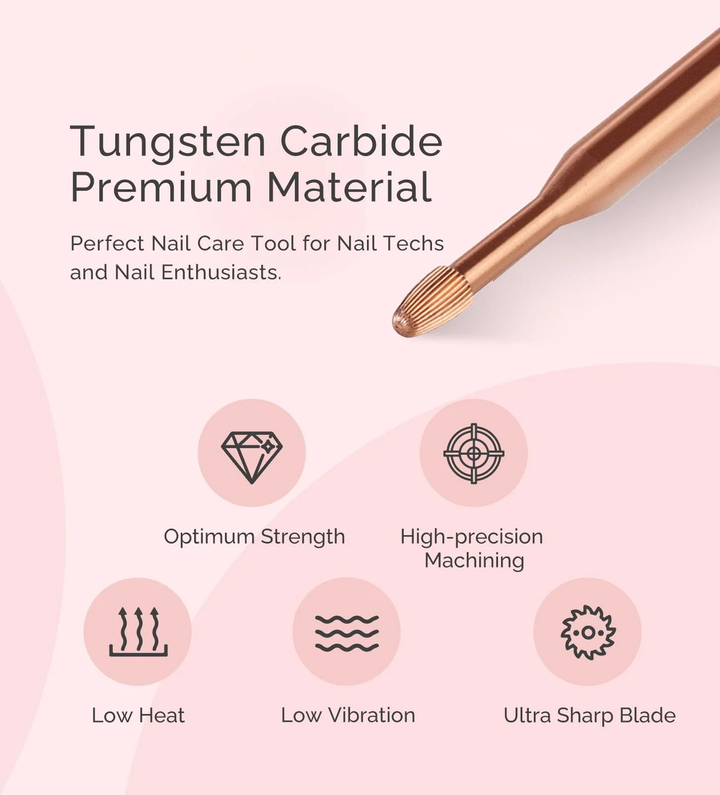 Tungsten Carbide Nail Cleaner Nail Drill Bit - Image 4