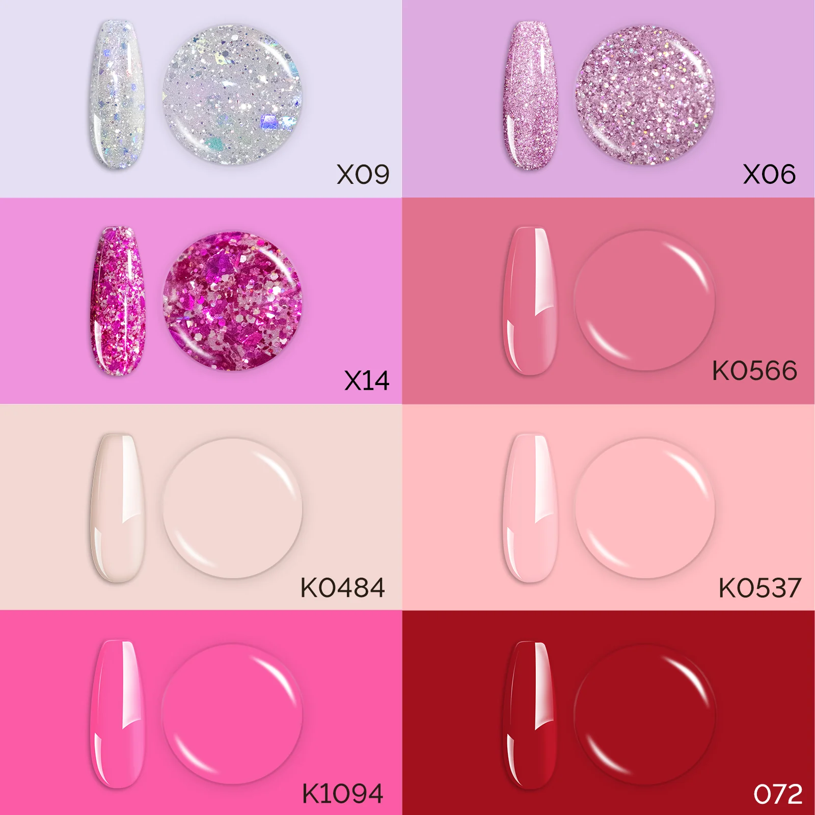 Valentine's Day Gel Nail Polish Pink Promise Set - 8 Colors - Image 3