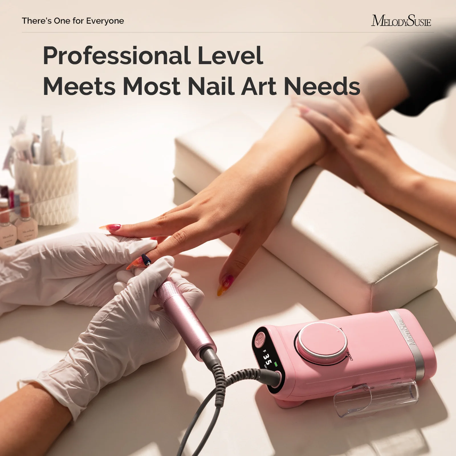 SM320G Clip-On Advanced Rechargeable 2-in-1 Nail Drill with Tilted Display Design 35,000RPM - Image 9