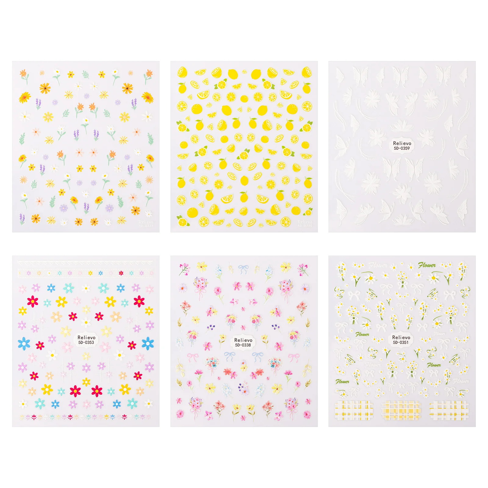 Spring/Summer Themed Nail Art Stickers