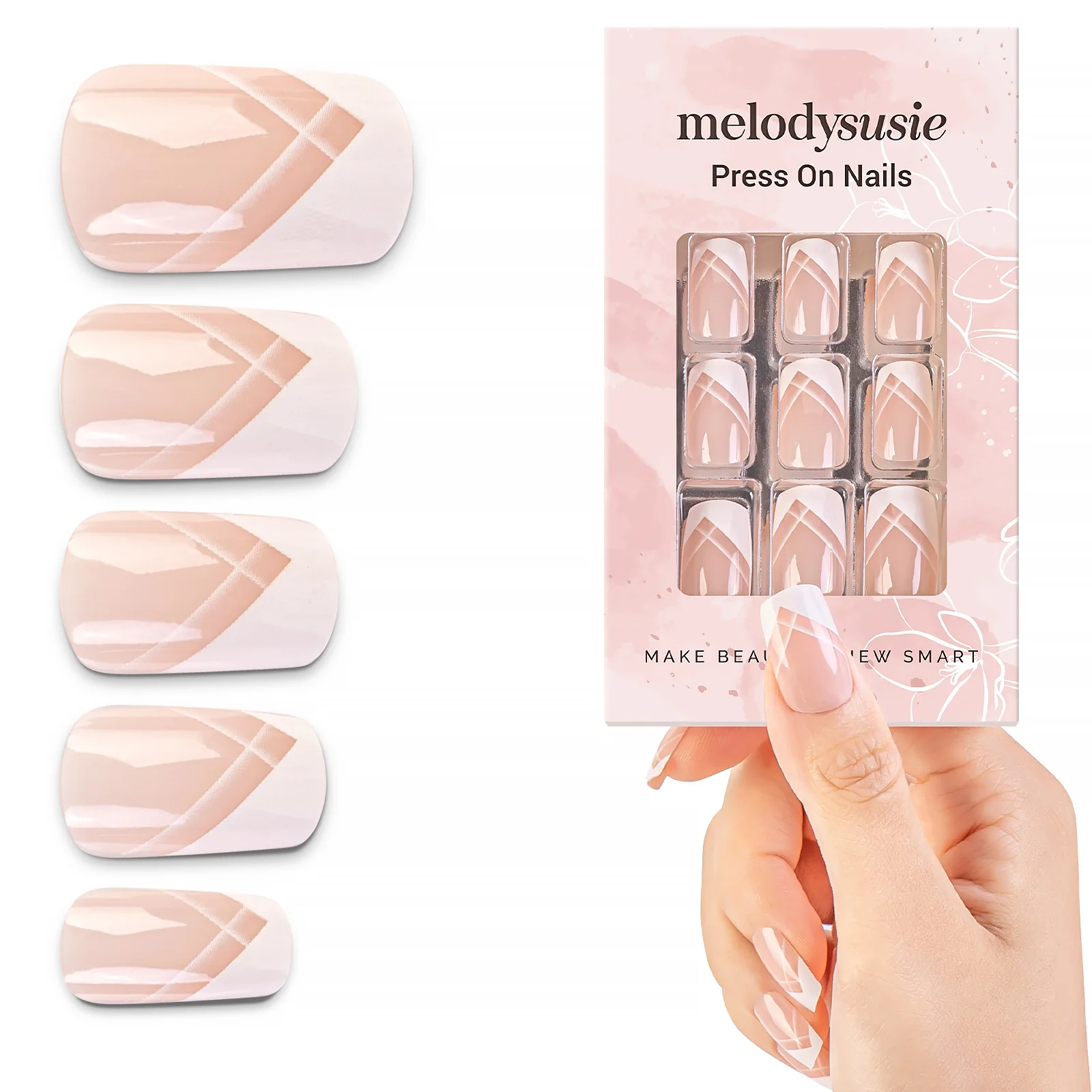 Wedding Dress Acrylic Press On Nails Kits