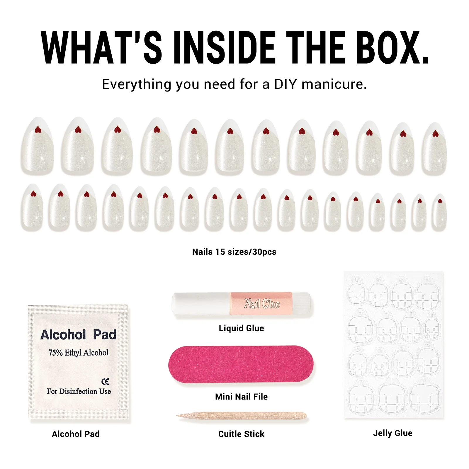 White Cat Eye Press On Nails Kit - US ONLY - Image 5