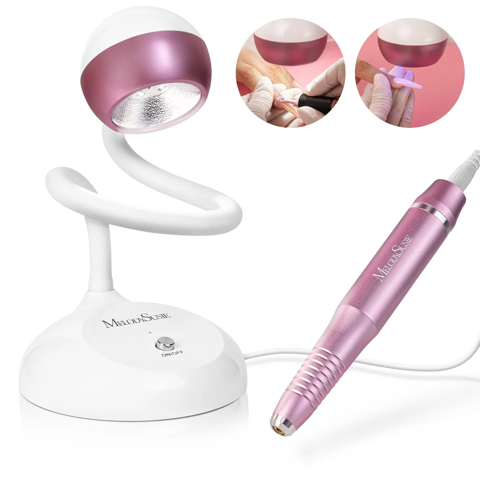 XC150D Desktop Multifunctional 3-in-1 Nail Drill with Nail Lamp 20,000RPM - Image 2