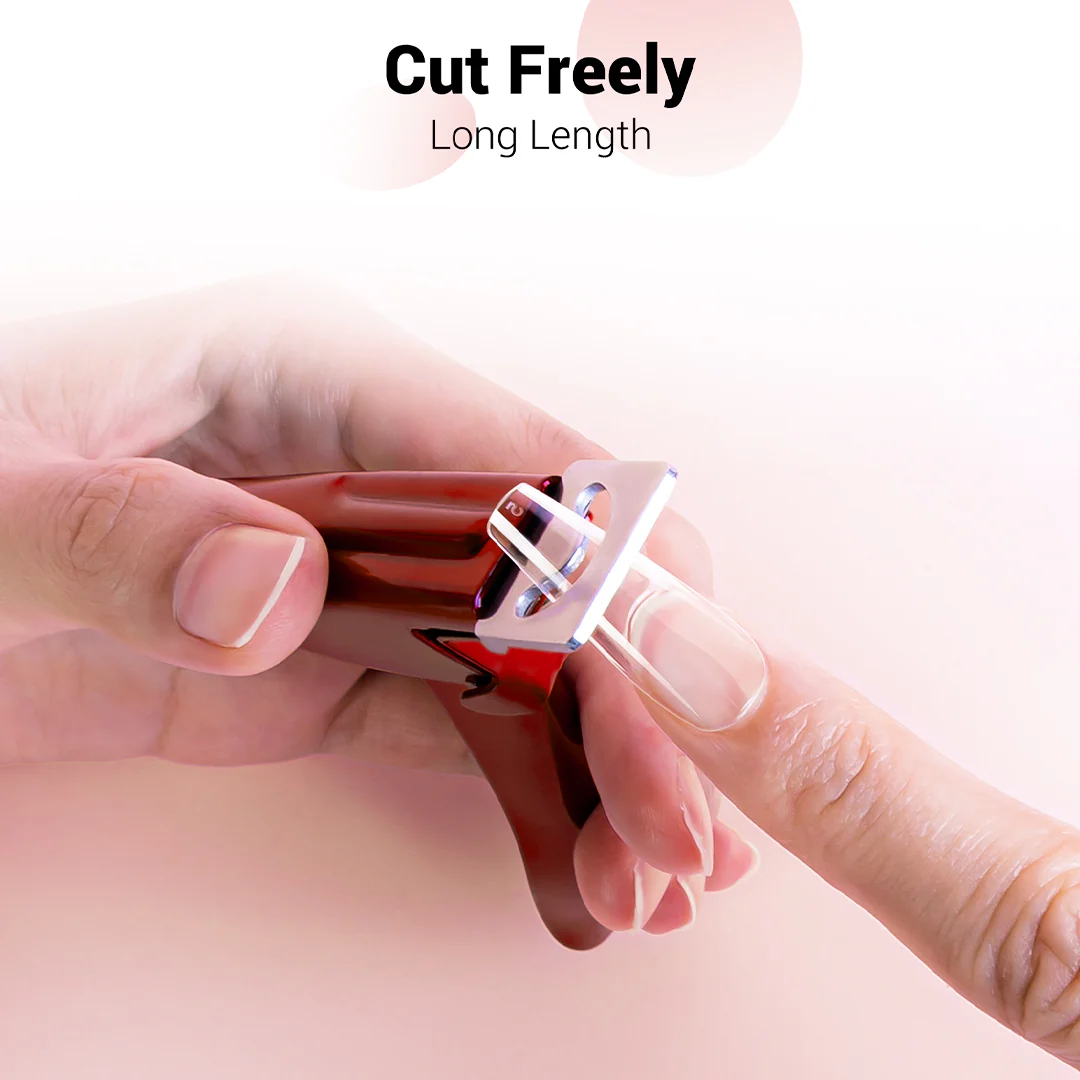 XXL Long Coffin Nail Tips – Clear full Cover - Image 5