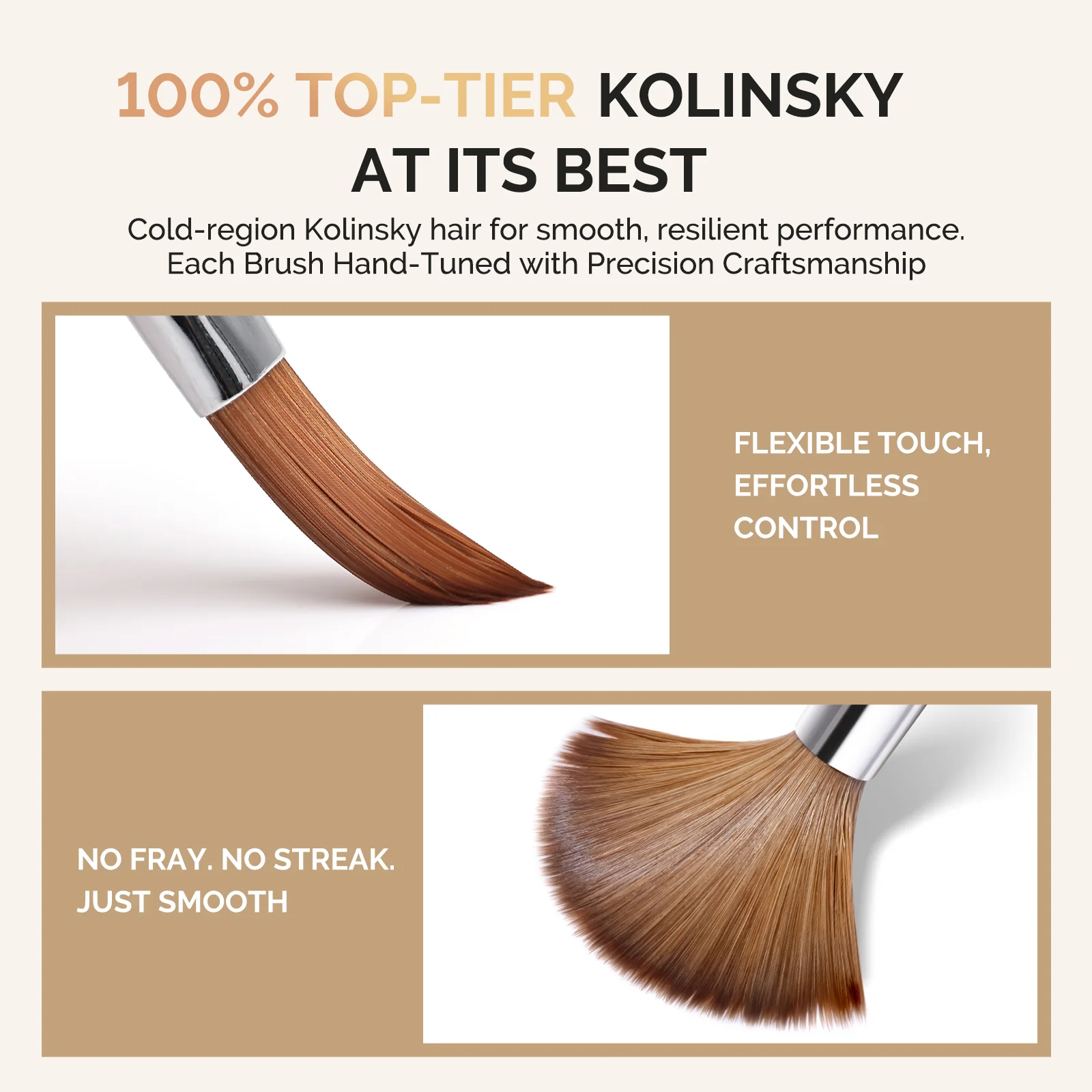 Z-Series 100% Top-Tier Kolinsky Acrylic Nail Brush - Image 2