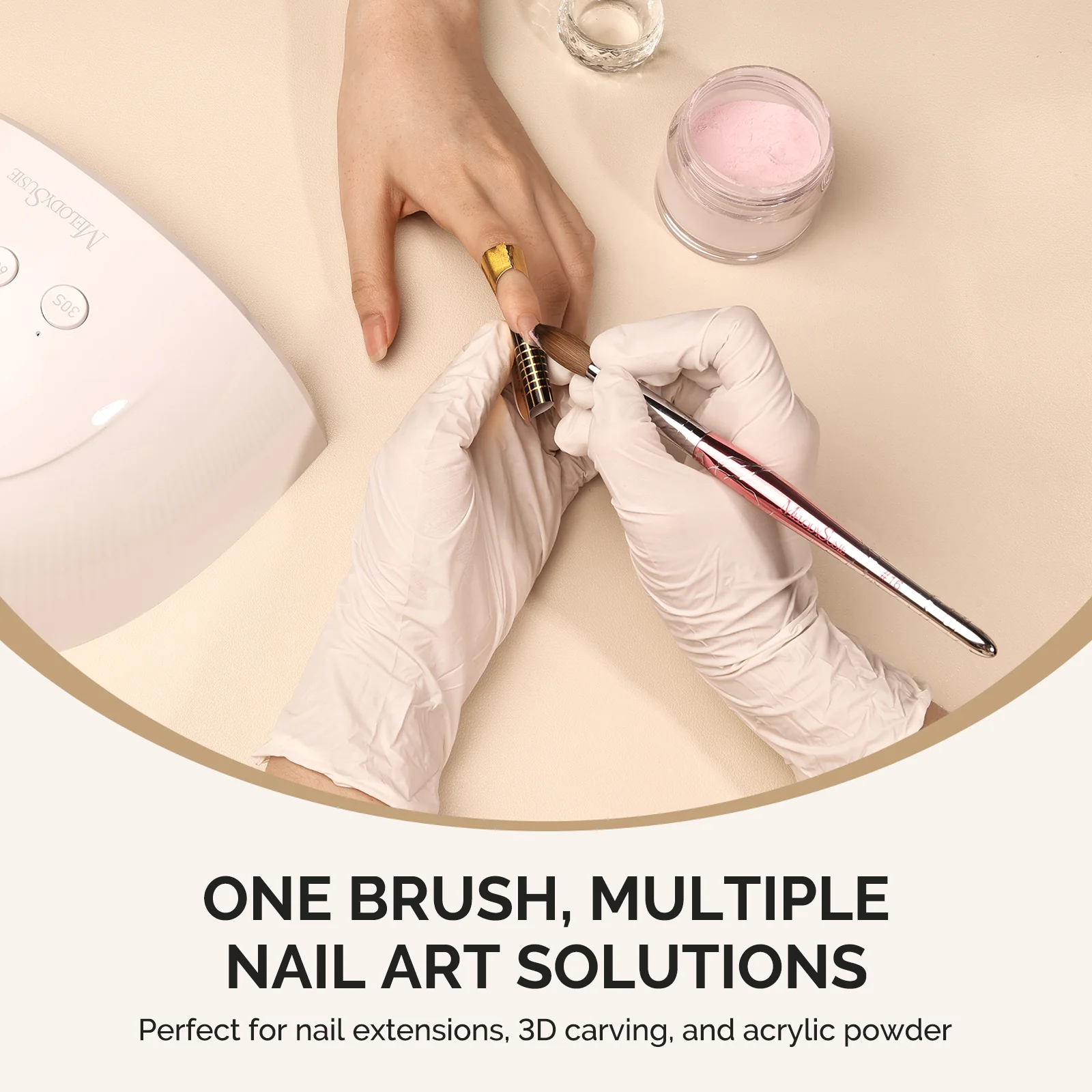Z-Series 100% Top-Tier Kolinsky Acrylic Nail Brush - Image 5