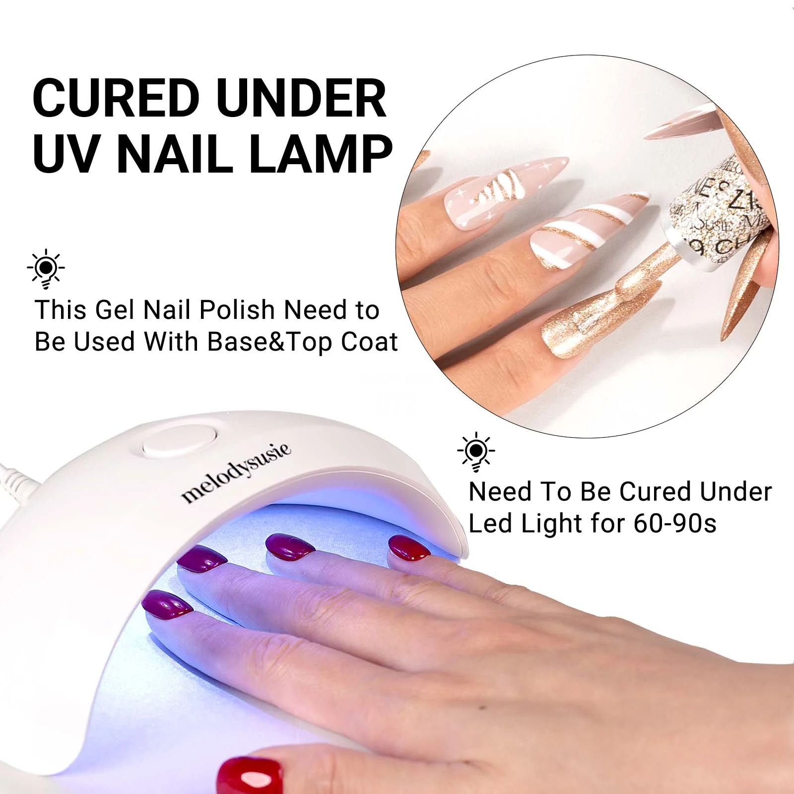 Z040 Violet Glitter - TPO-Free Thick Gel Nail Polish(15ml) - Image 5